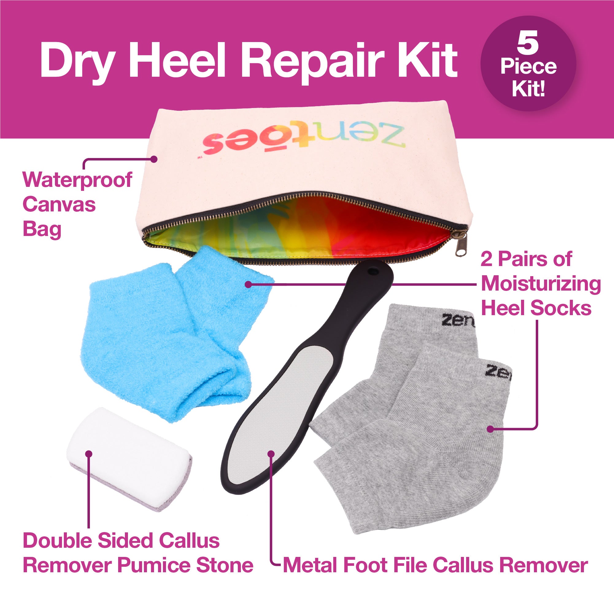 ZenToes Dry Heel Repair Kit by ZenToes