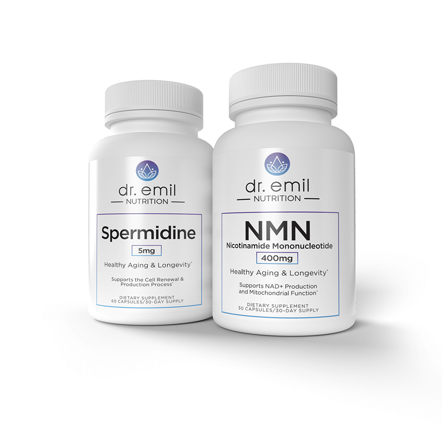 NMN & Spermidine Healthy Aging Bundle by Dr Emil Nutrition