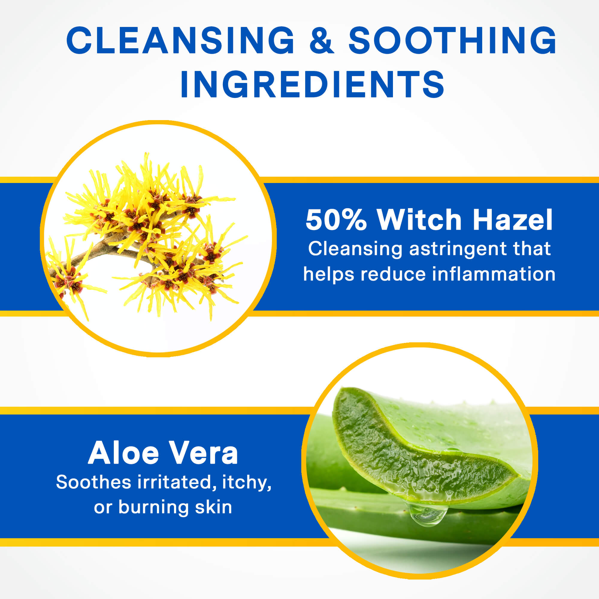 Medicated Wipes for Hemorrhoids with Witch Hazel & Aloe, 144 wipes by Curist