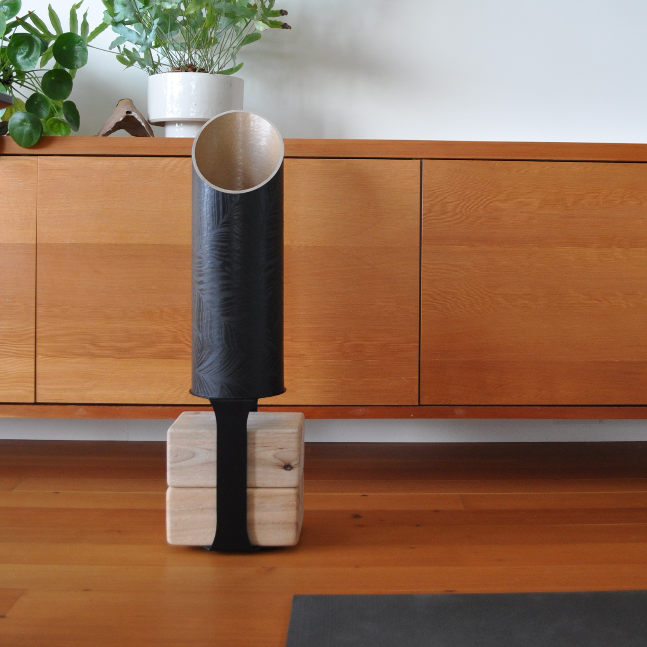 Yoga Block Floor Stand | Black by Mache