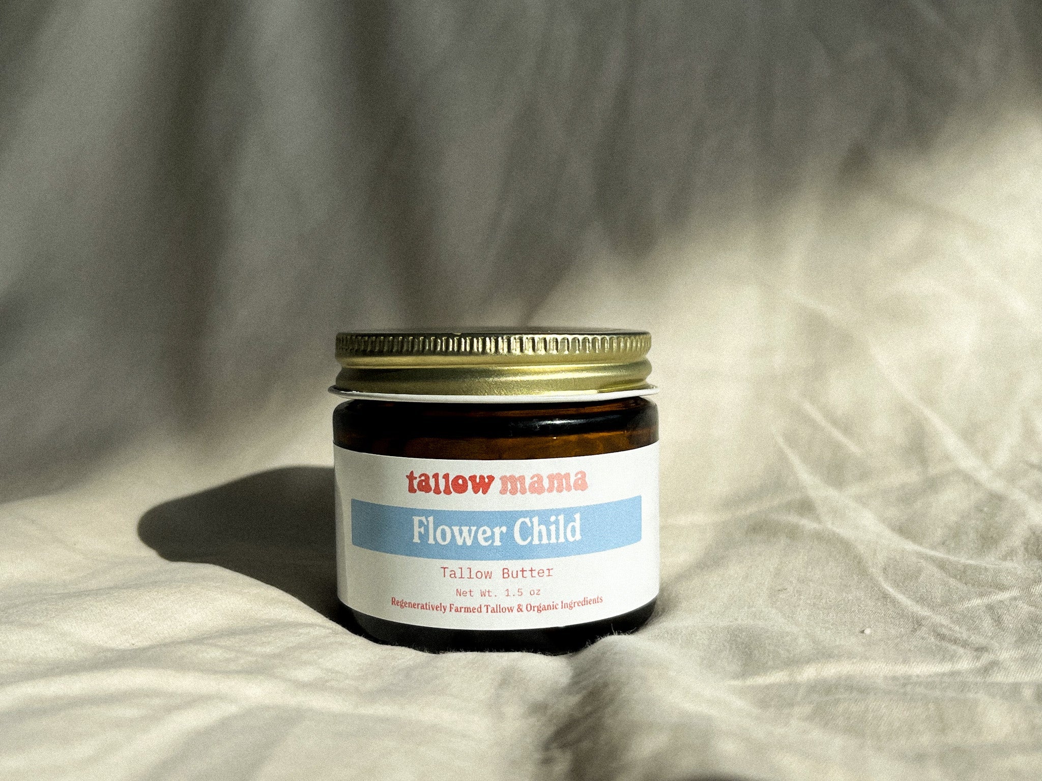 Flower Child Tallow Butter - Anti-Aging Face Moisturizer with Blue Tansy
