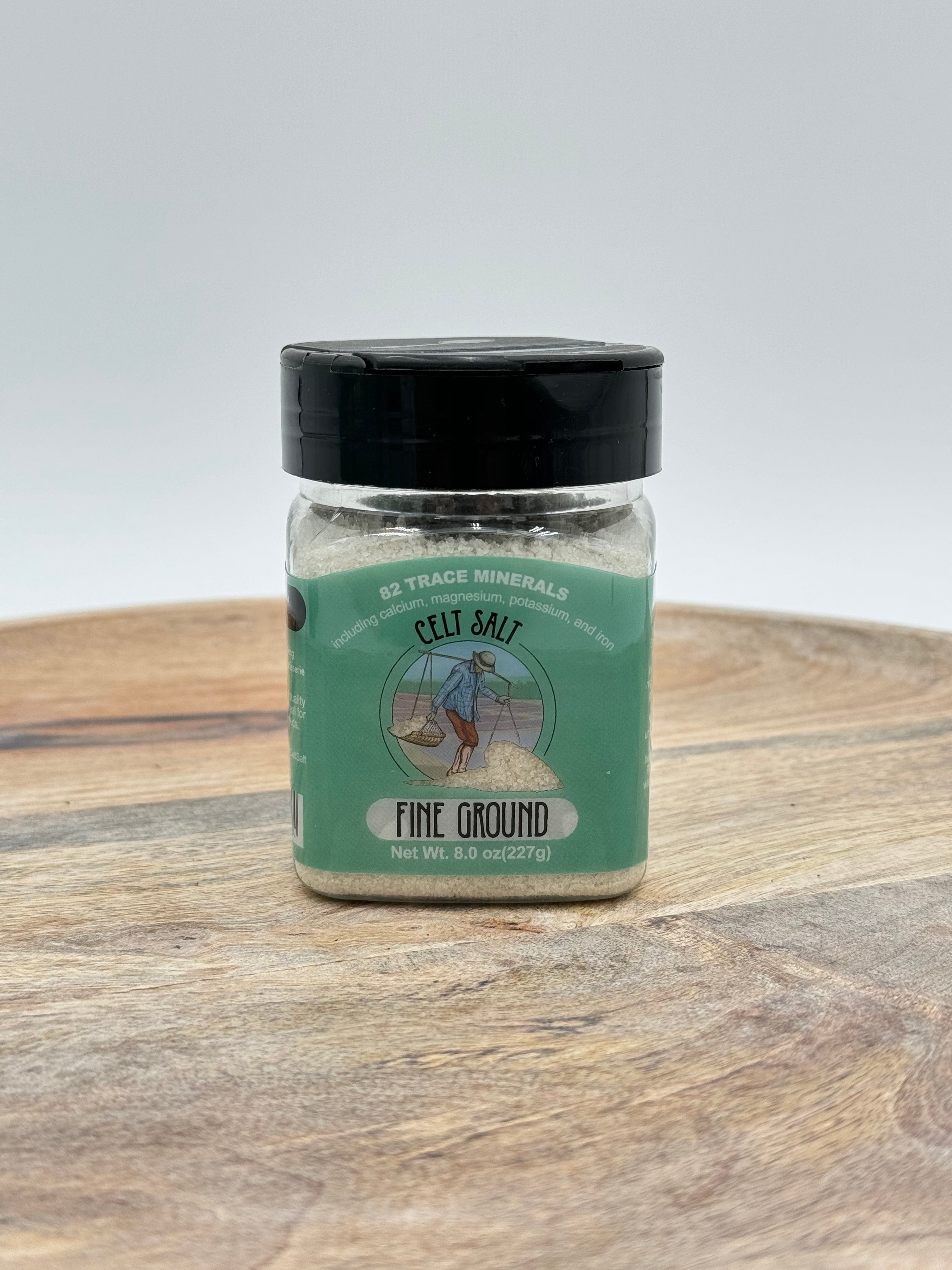 Celtic Sea Salt- 8 oz Shaker of Fine Ground, organic, 82 minerals, Celt Salt by Nature's Pantry by Celt Salt