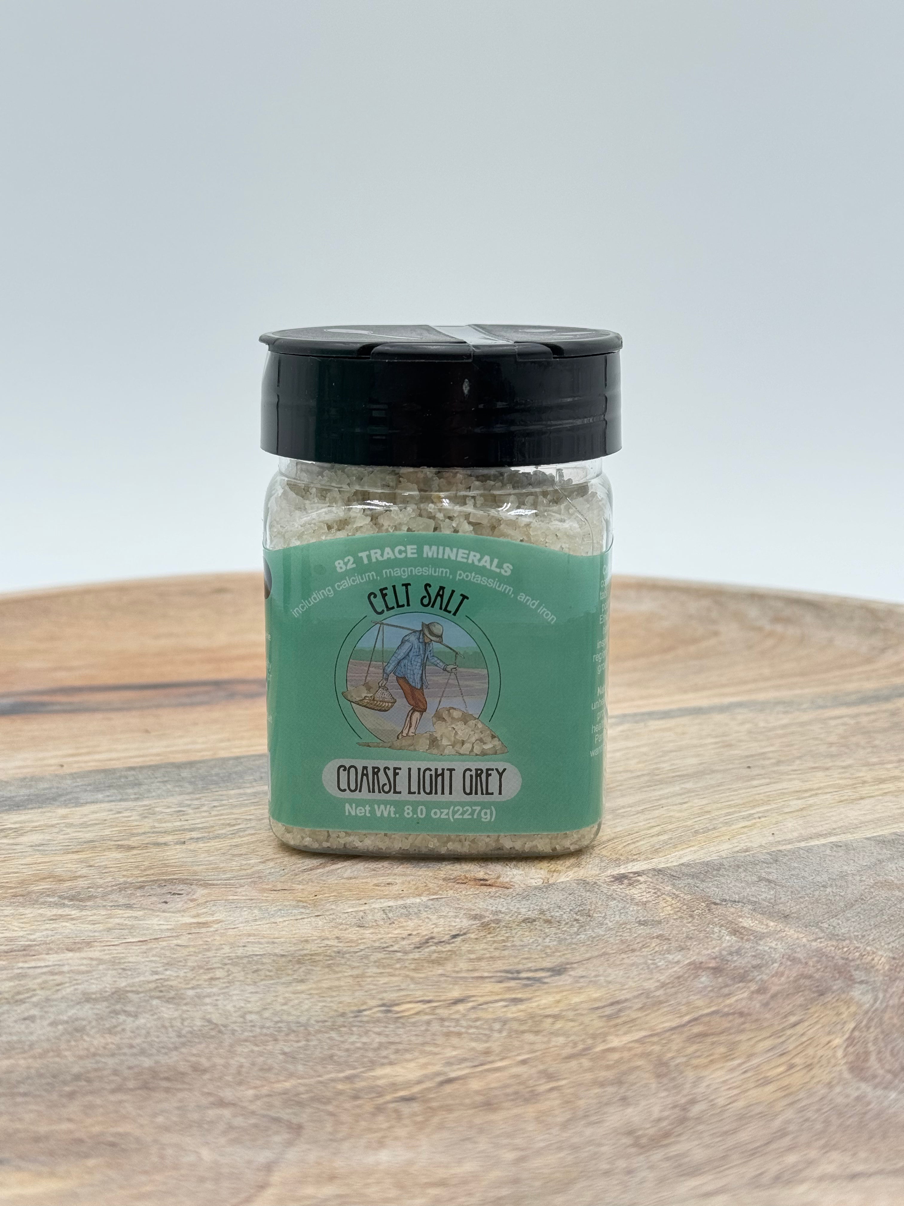 Celtic Sea Salt- 8 oz Shaker of Coarse Light Grey, organic, 82 minerals, Celt Salt By Nature's Pantry by Celt Salt