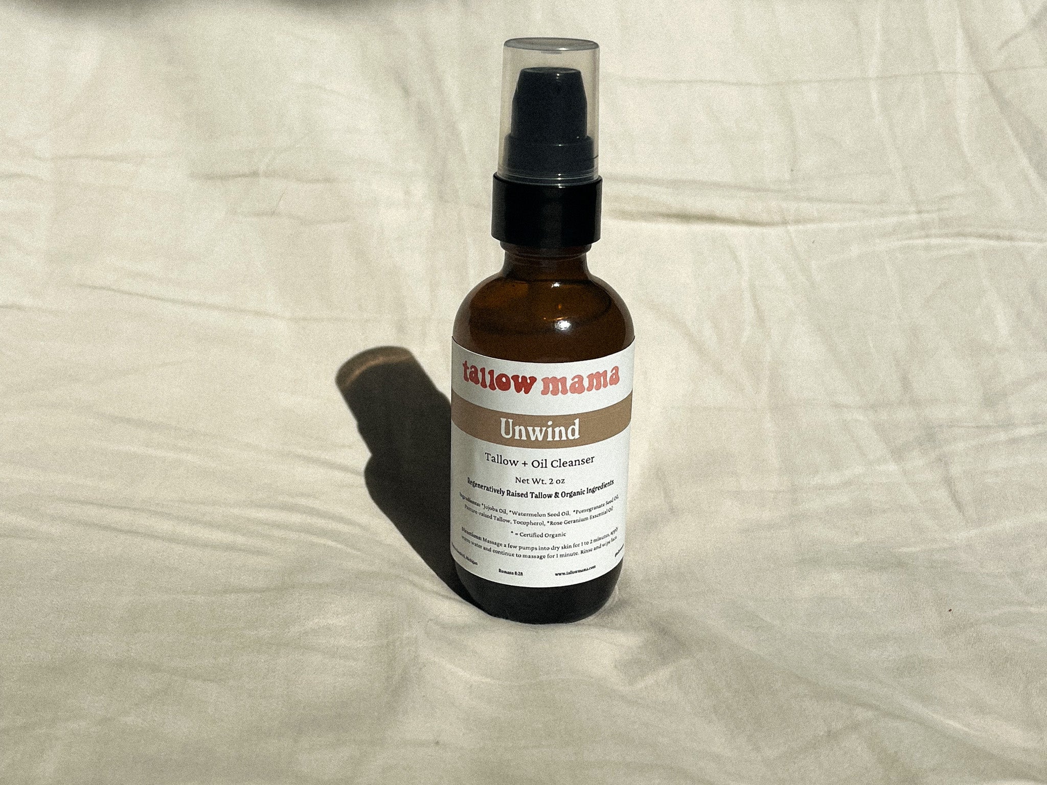 Unwind Tallow Facial Cleansing Oil | Gentle Makeup-Removing Oil Cleanser