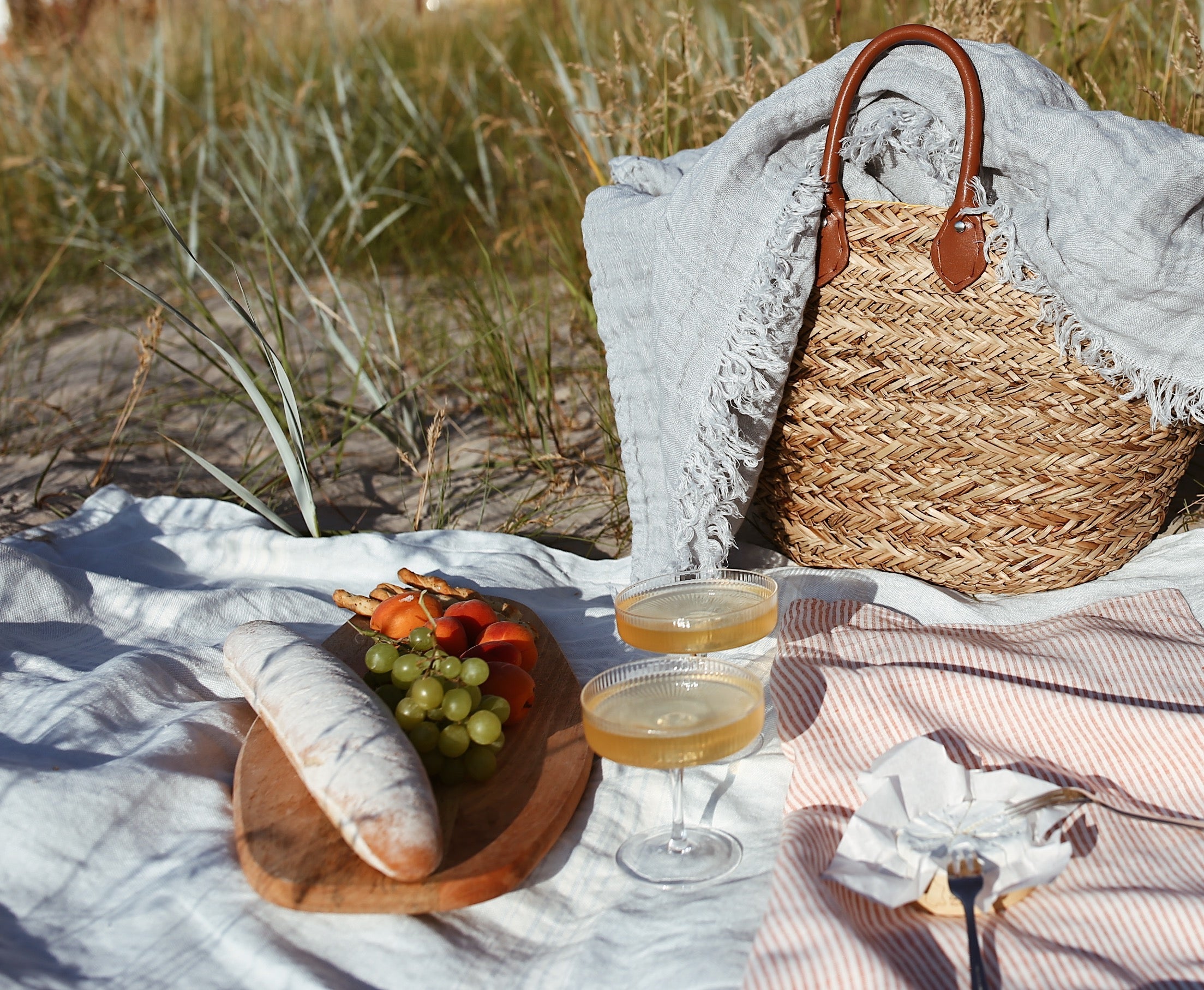 Cabana Linen Throw available in 2 colors by Linen Way