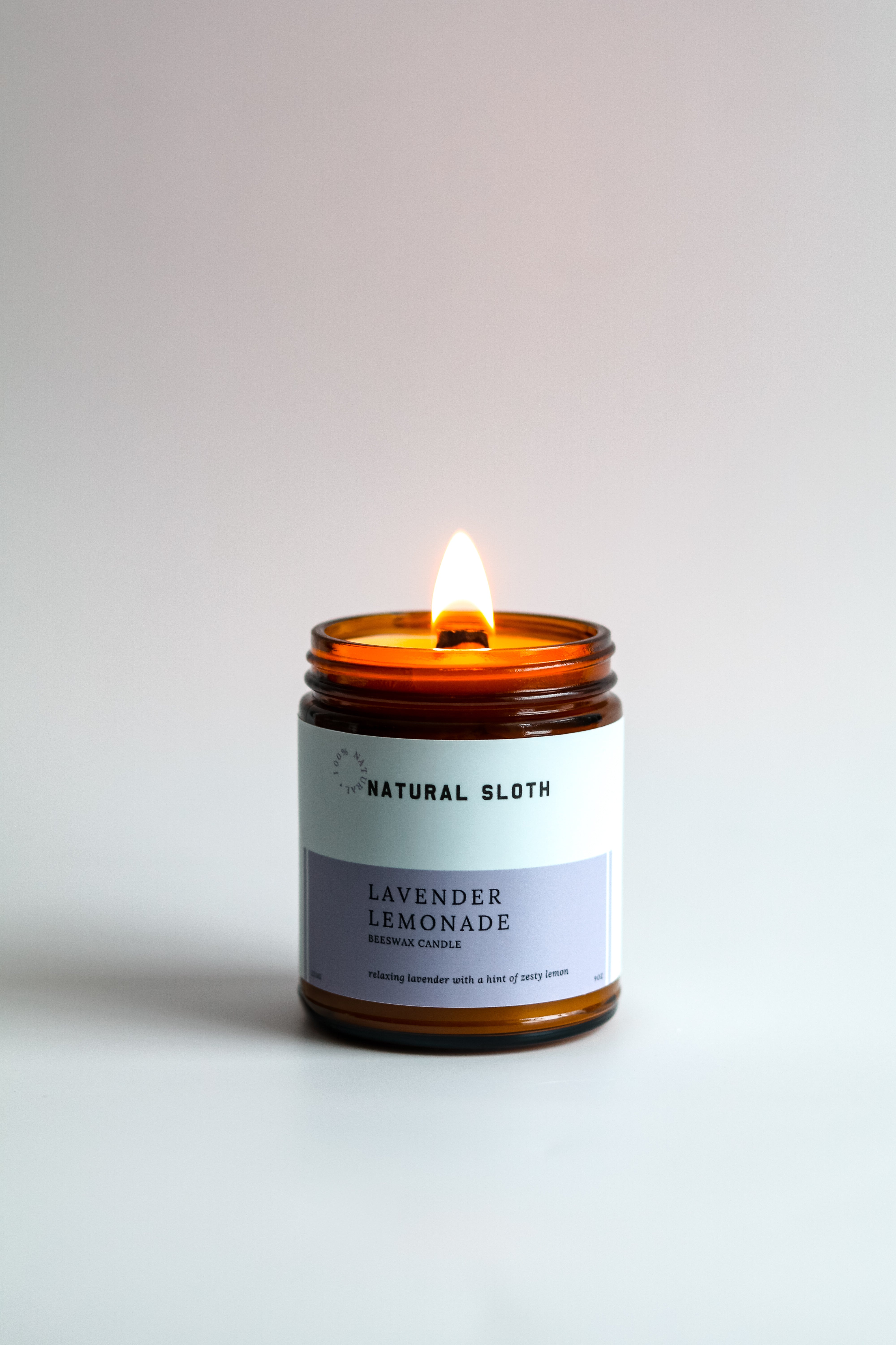 Lavender Lemonade Beeswax Candle