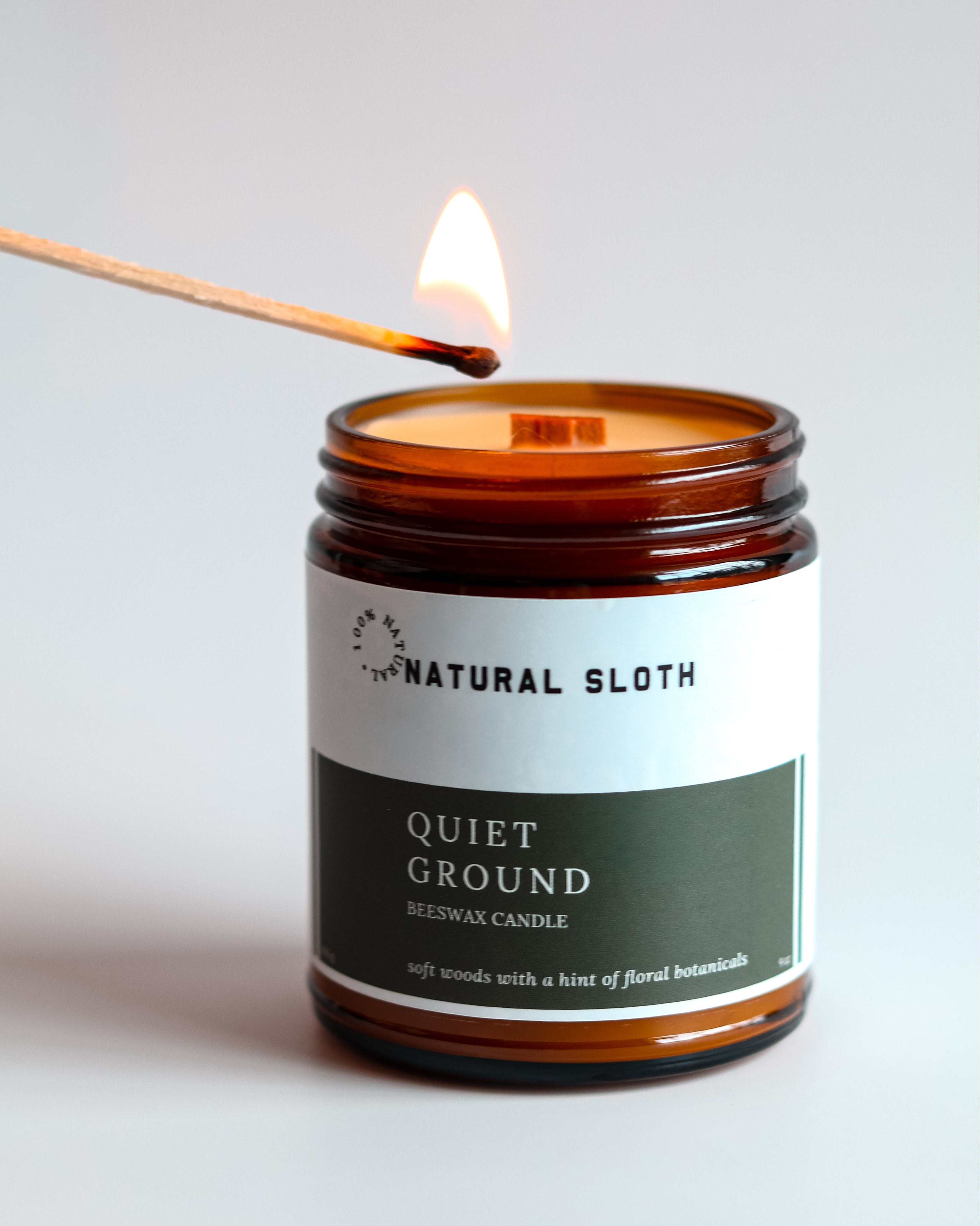 Quiet Ground Beeswax Candle