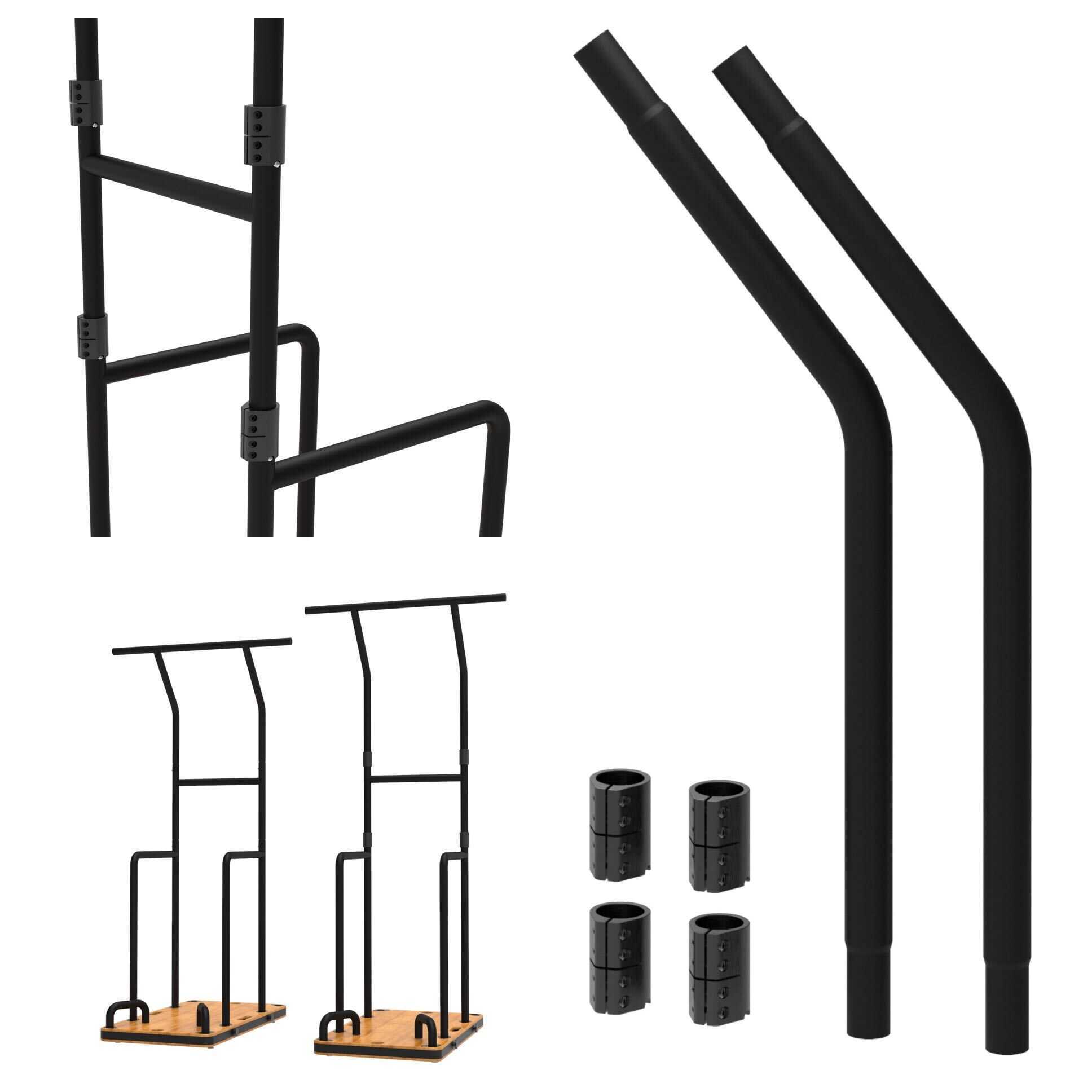 Home Gym 6" Pull-up Bar Extension by Fit! Store