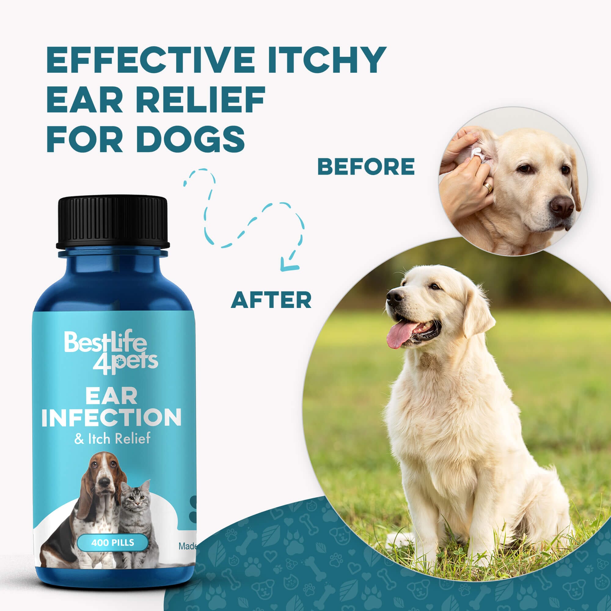 Ear Infection & Itch Relief for Dogs and Cats by BestLife4Pets