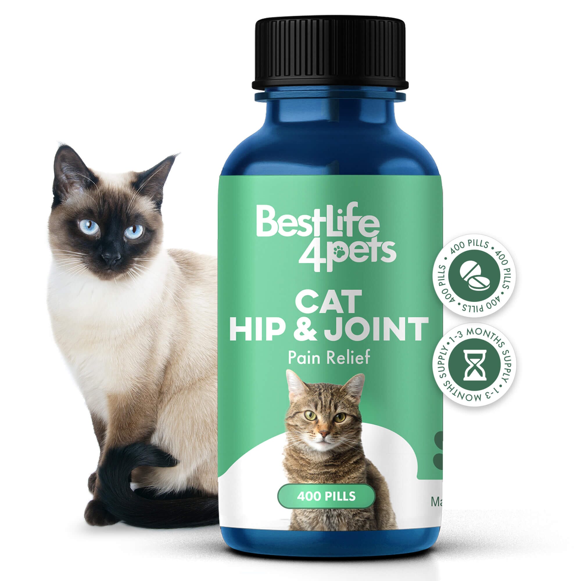 Cat Arthritis & Joint Pain Relief - Effective Anti-inflammatory by BestLife4Pets
