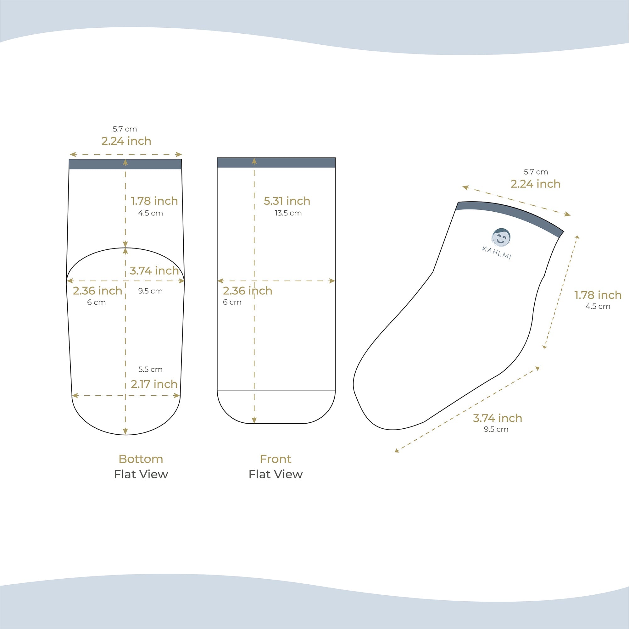 Massage Me! Socks (0-12 months) by Kahlmi