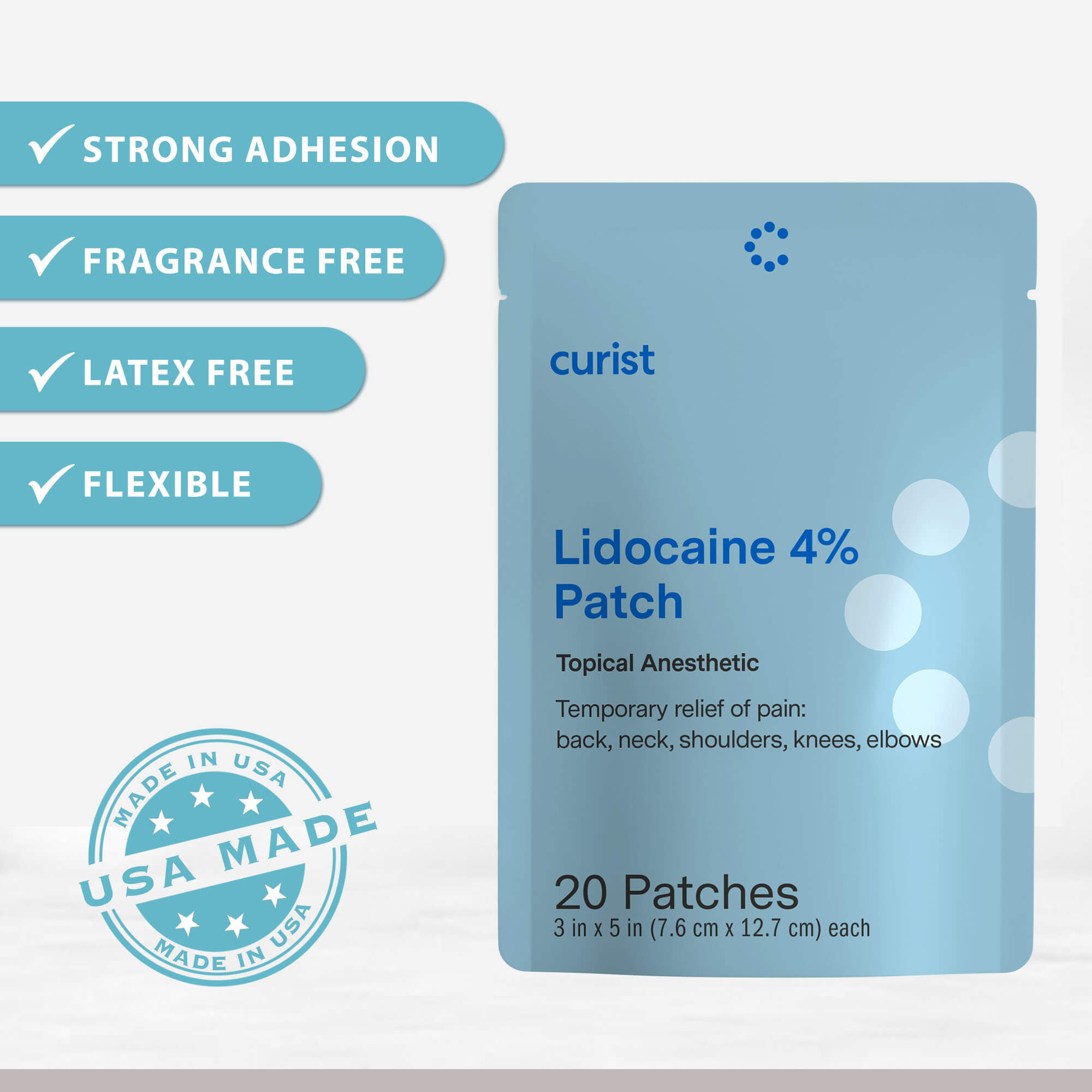 Lidocaine 4% Patch, 20 patches by Curist