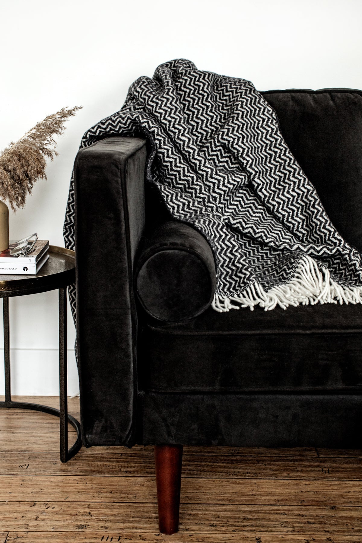 Waves Wool Throw by Linen Way