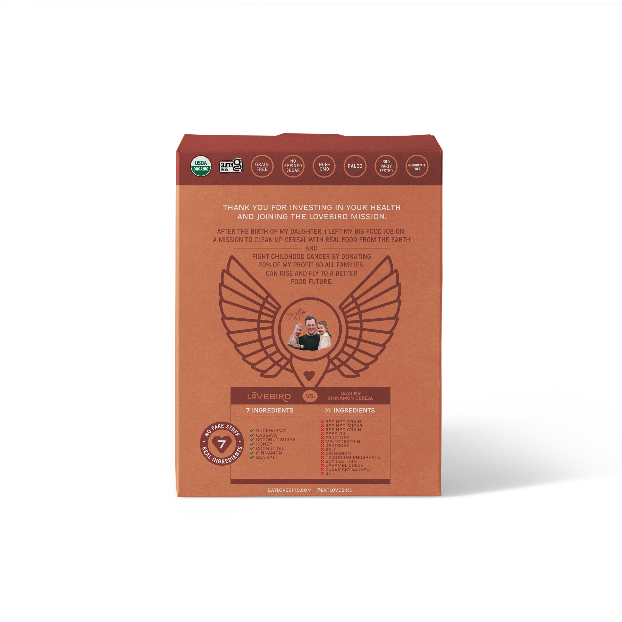 Lovebird Cereal Cinnamon (4 Boxes)