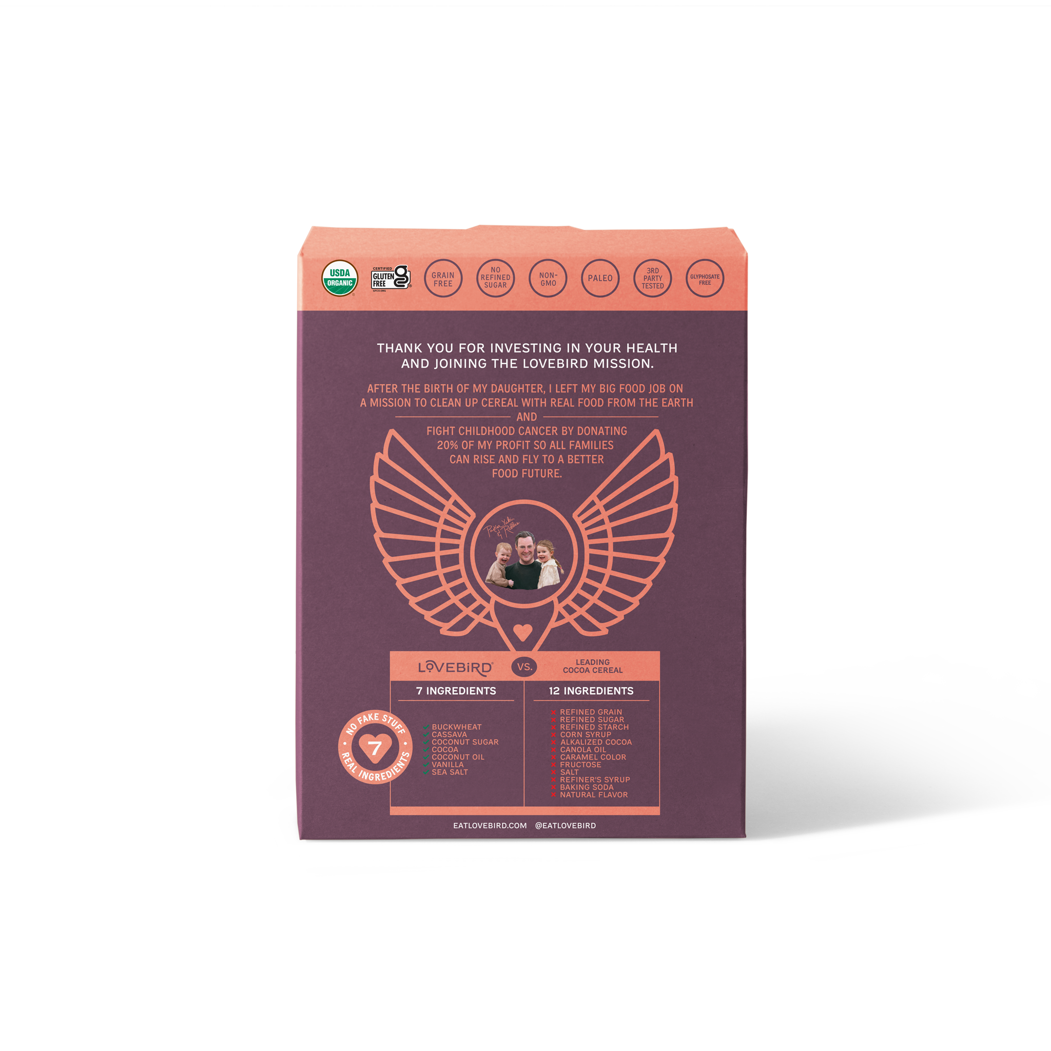 Lovebird Cereal Cocoa (4 Boxes)