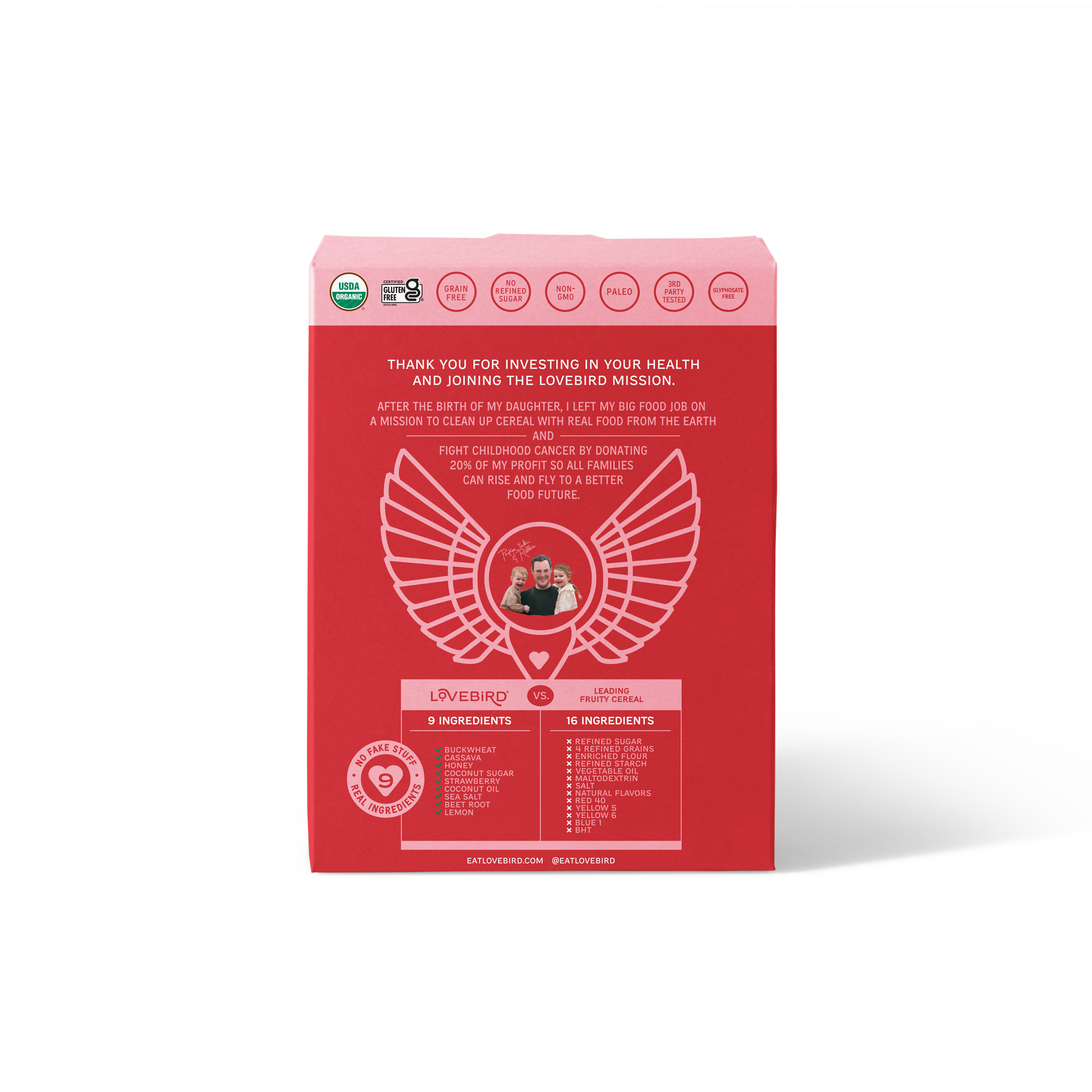 Lovebird Cereal Fruity (4 Boxes)