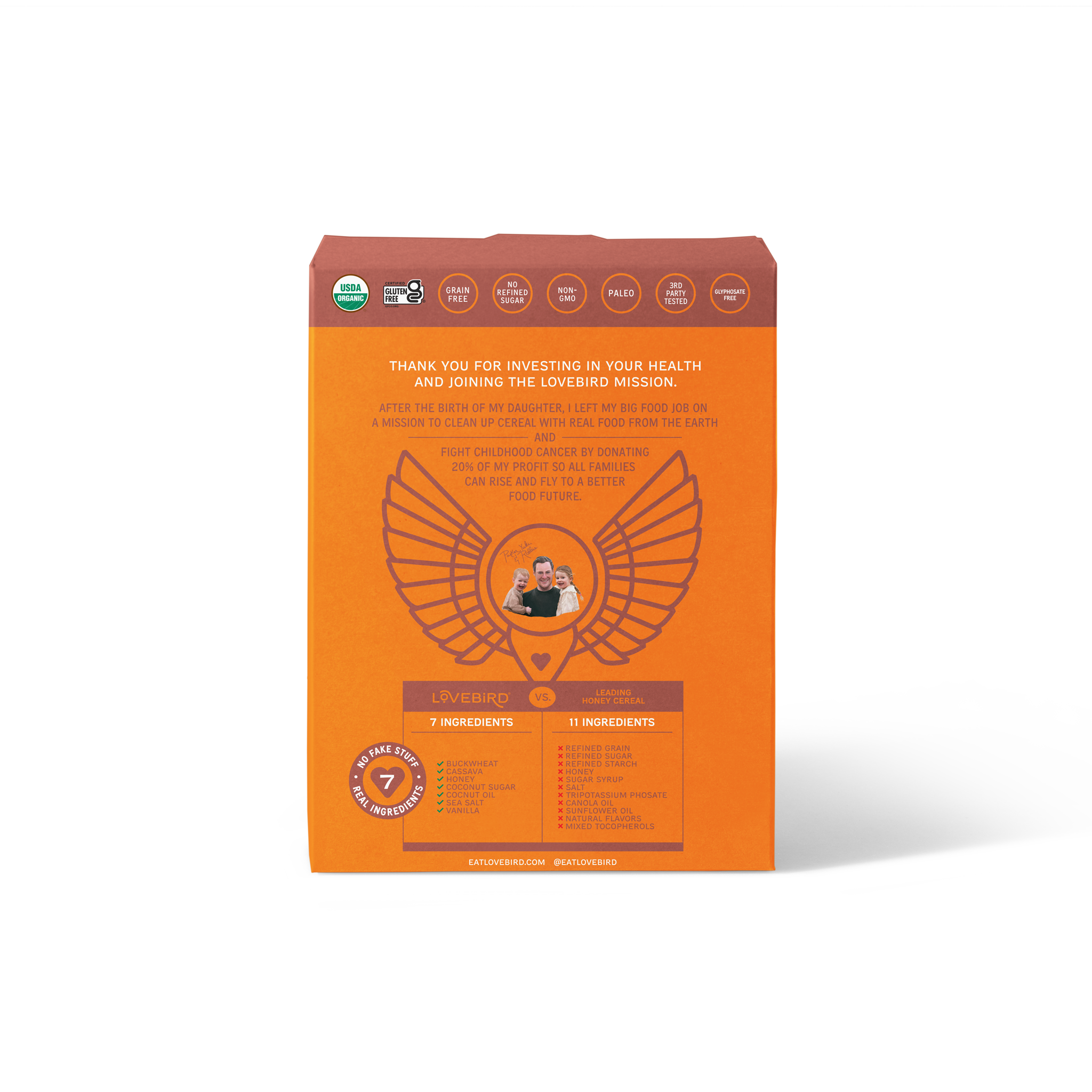 Lovebird Cereal Honey (4 Boxes)