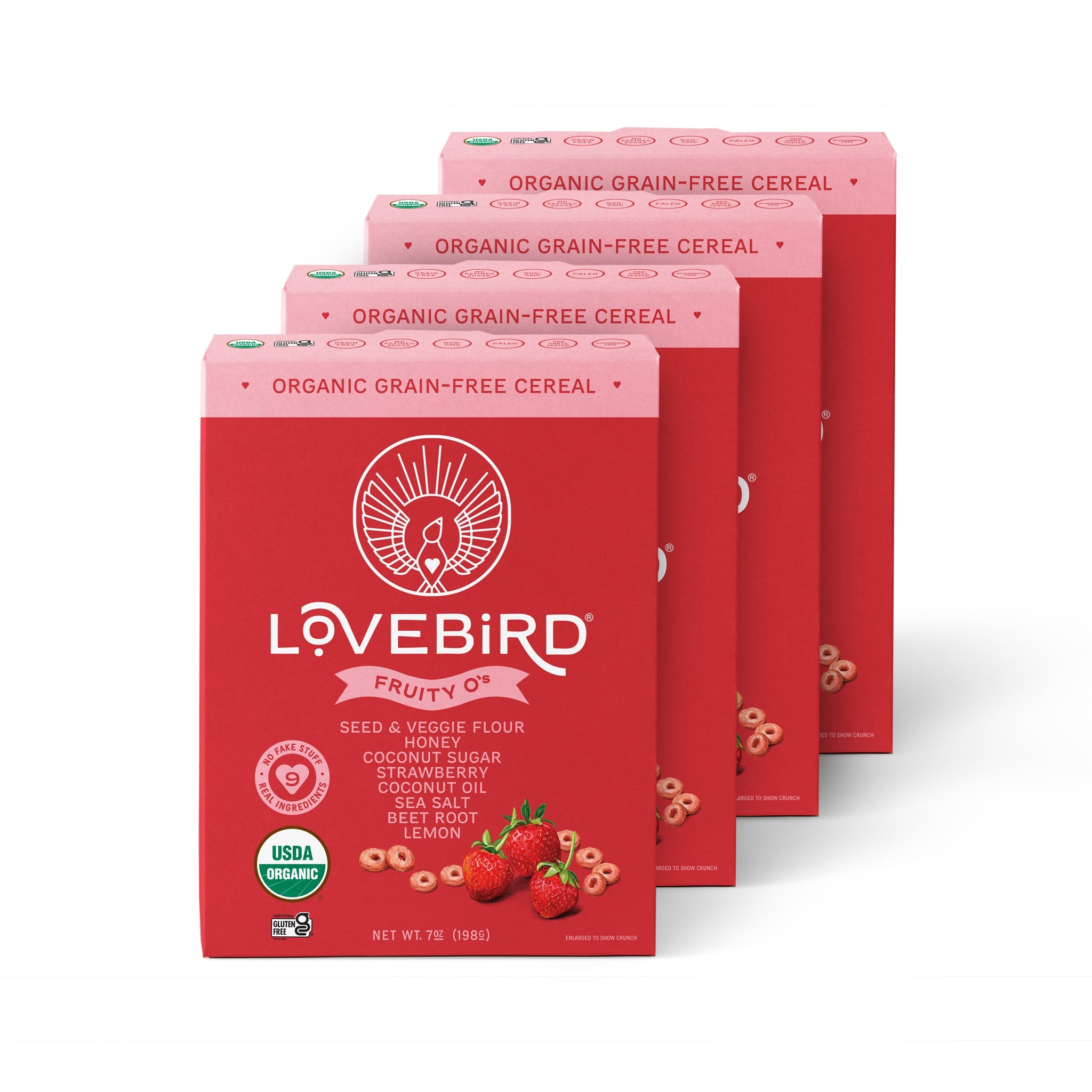 Lovebird Cereal Fruity (4 Boxes)