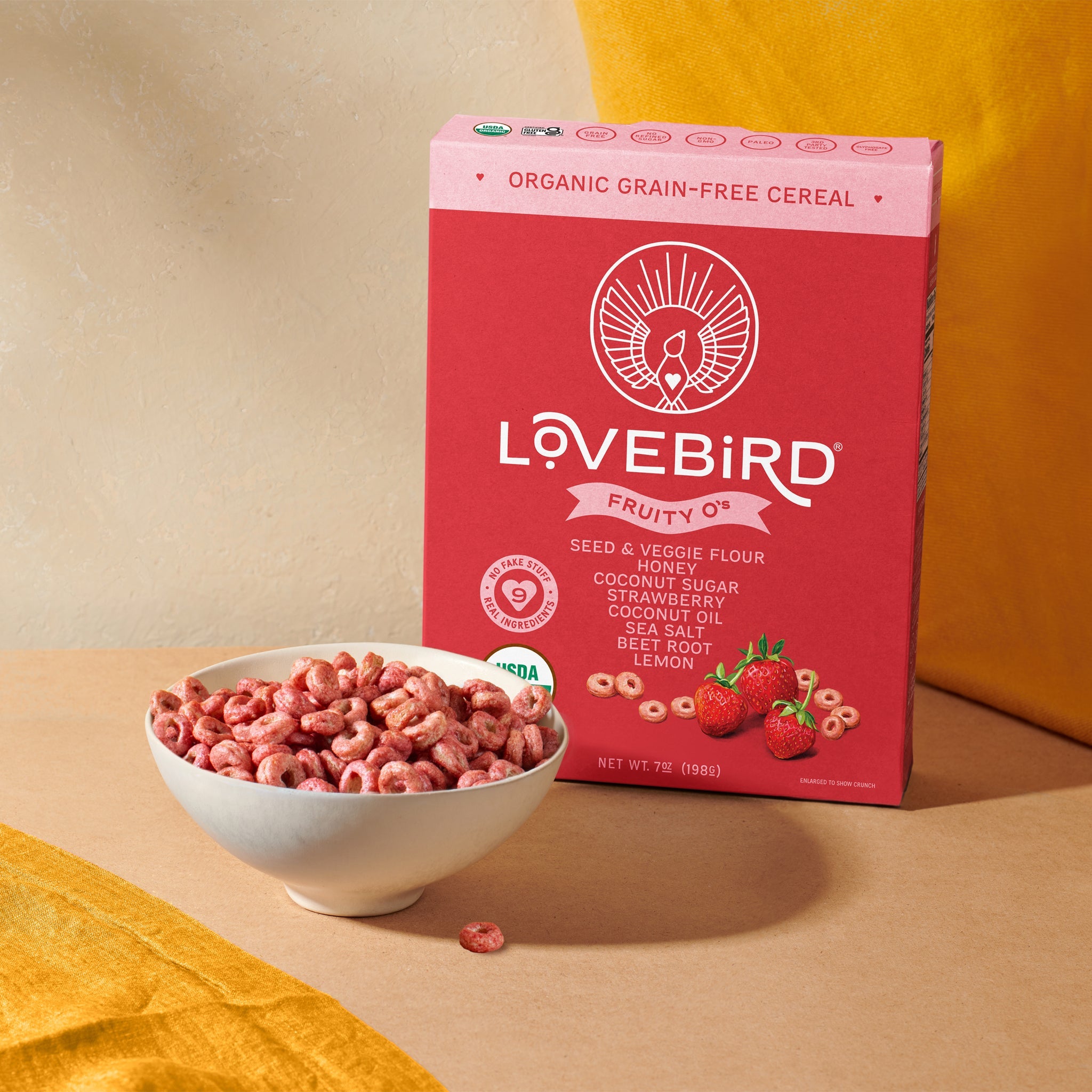 Lovebird Cereal Fruity (4 Boxes)