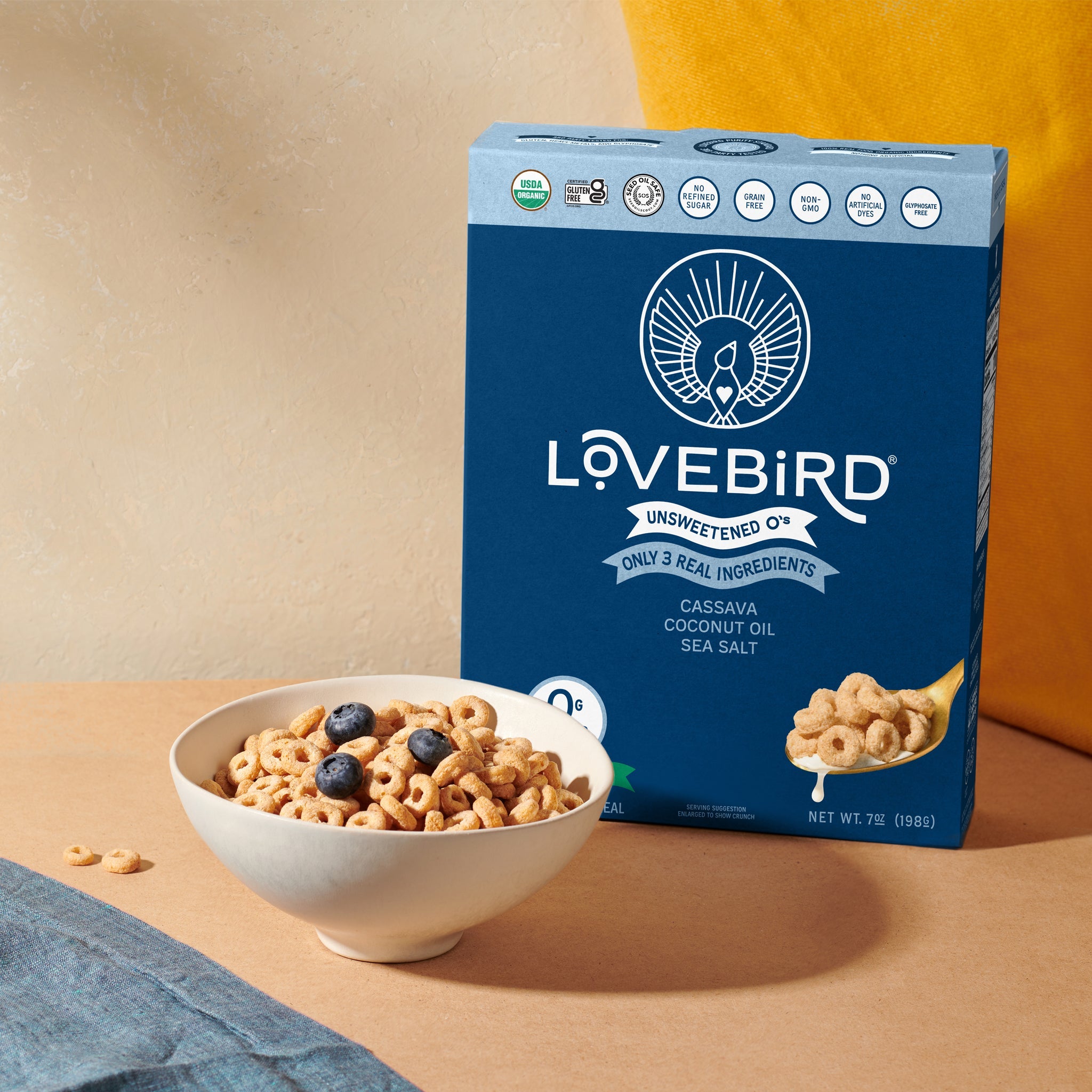 Lovebird Cereal Unsweetened (4 Boxes)