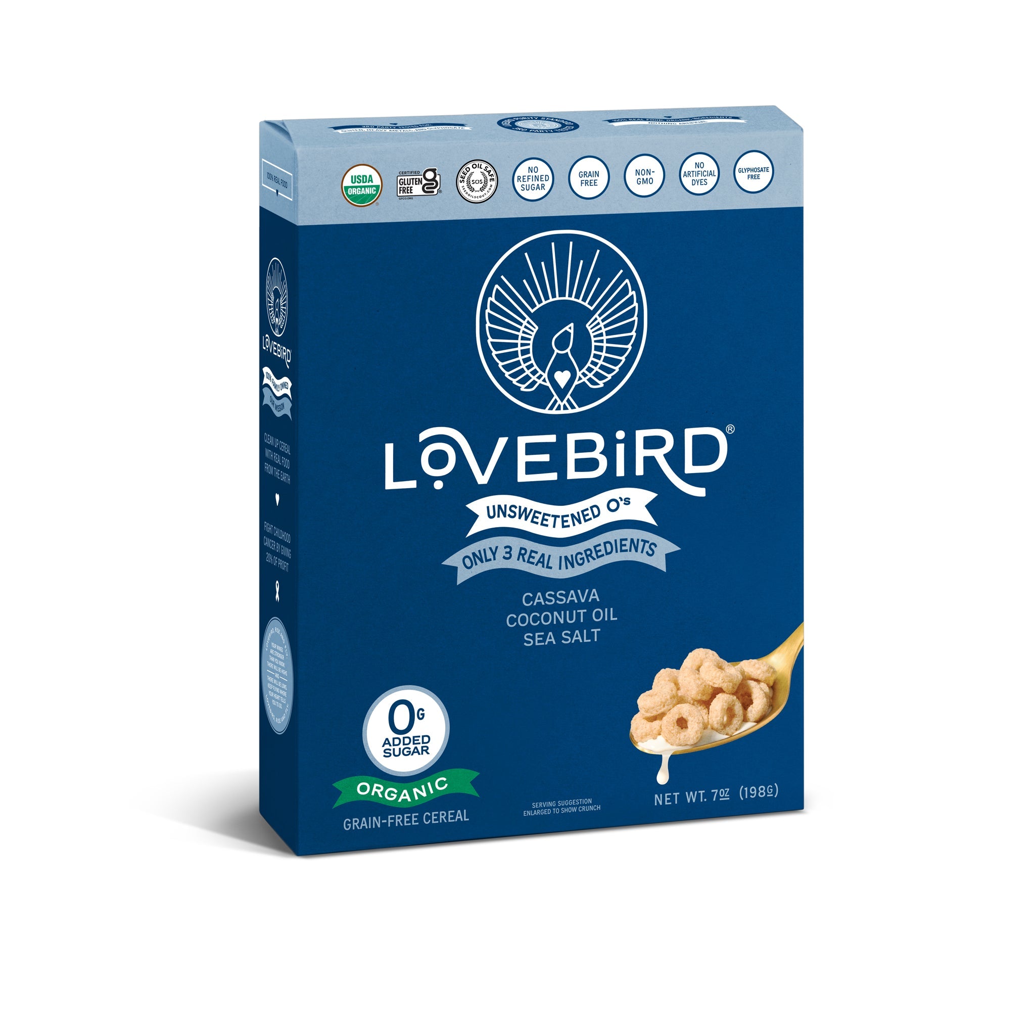 Lovebird Cereal Unsweetened (4 Boxes)