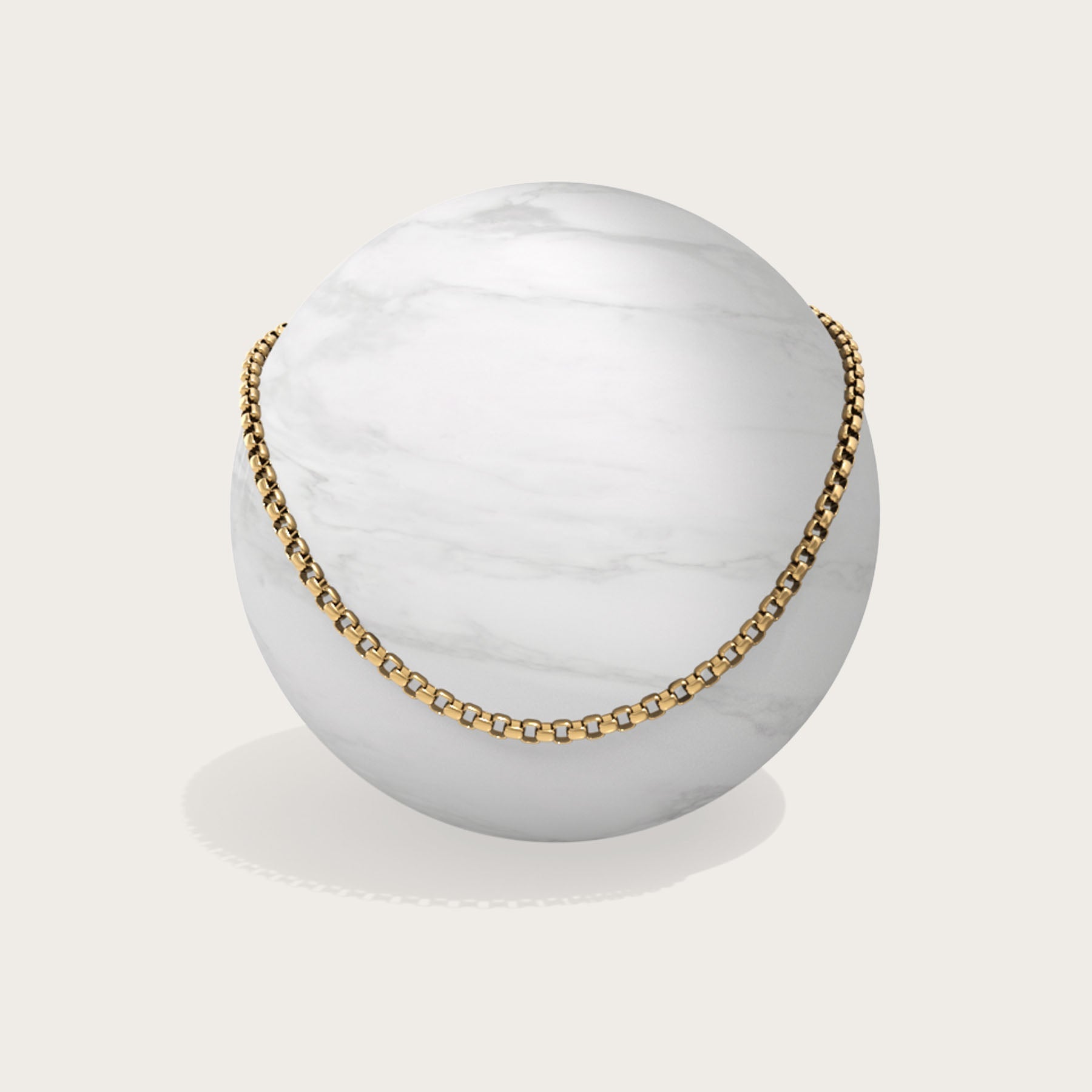 Luxe box chain by Komuso Design