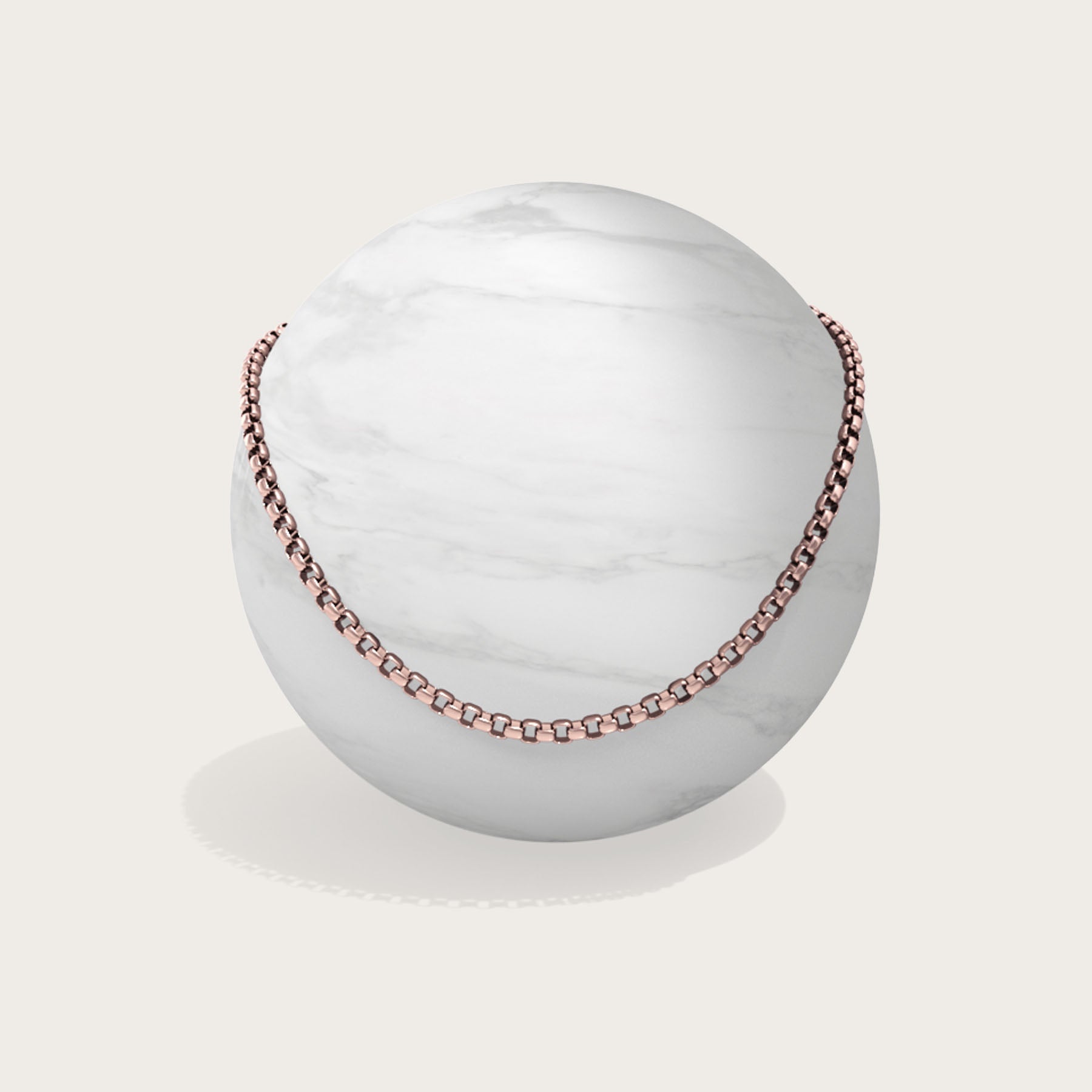 Luxe box chain by Komuso Design