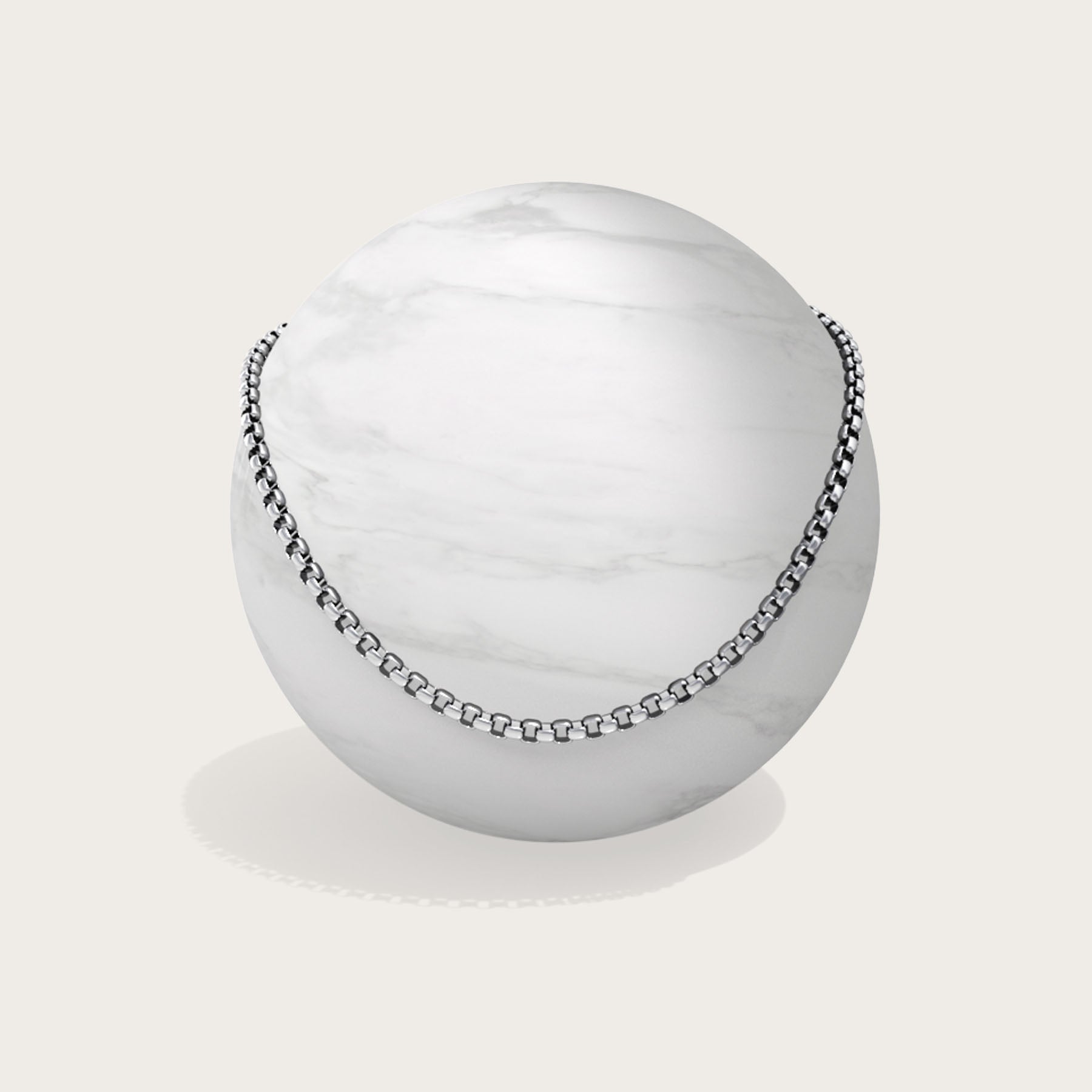 Luxe box chain by Komuso Design