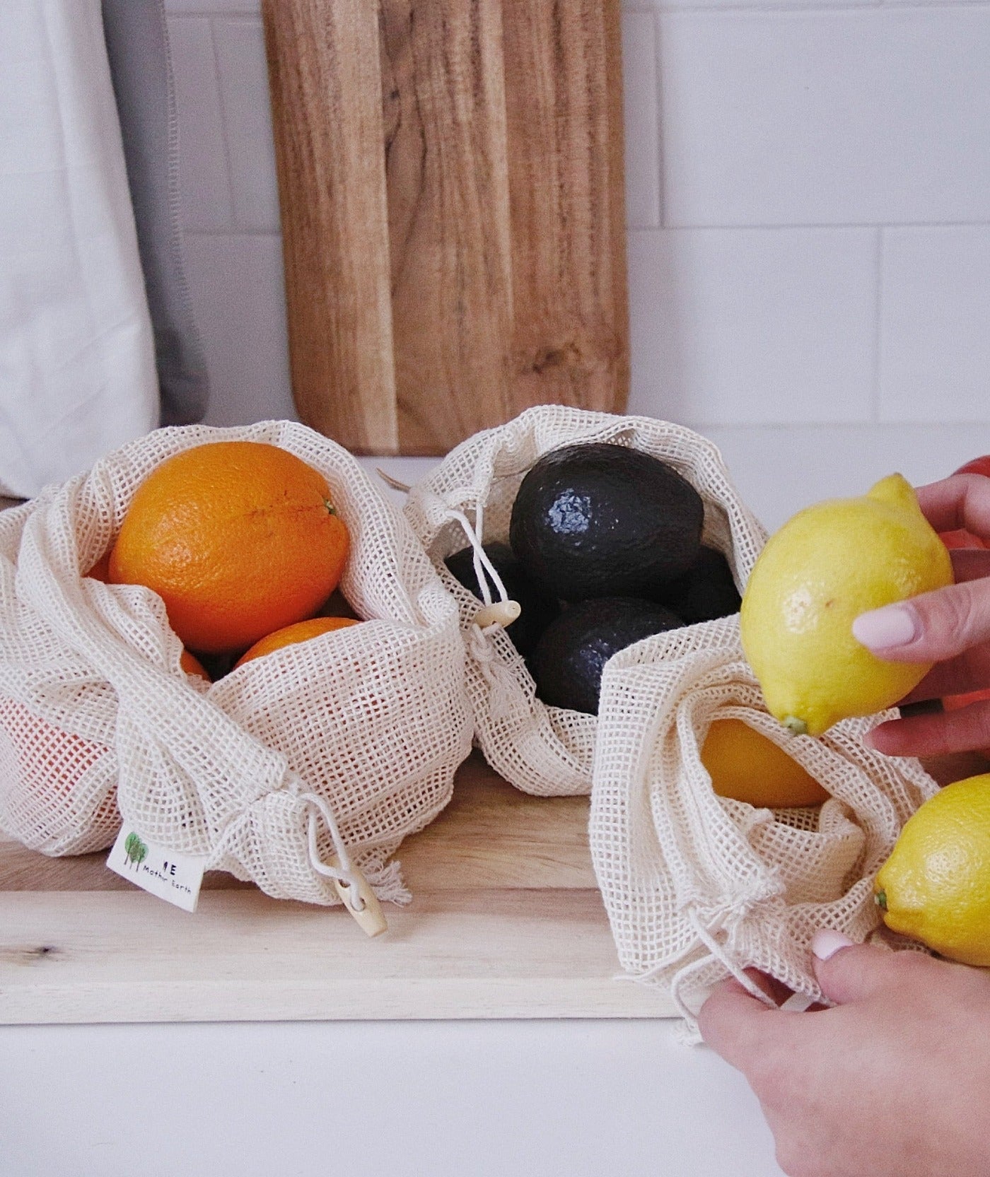 Organic Cotton Mesh Produce Bags