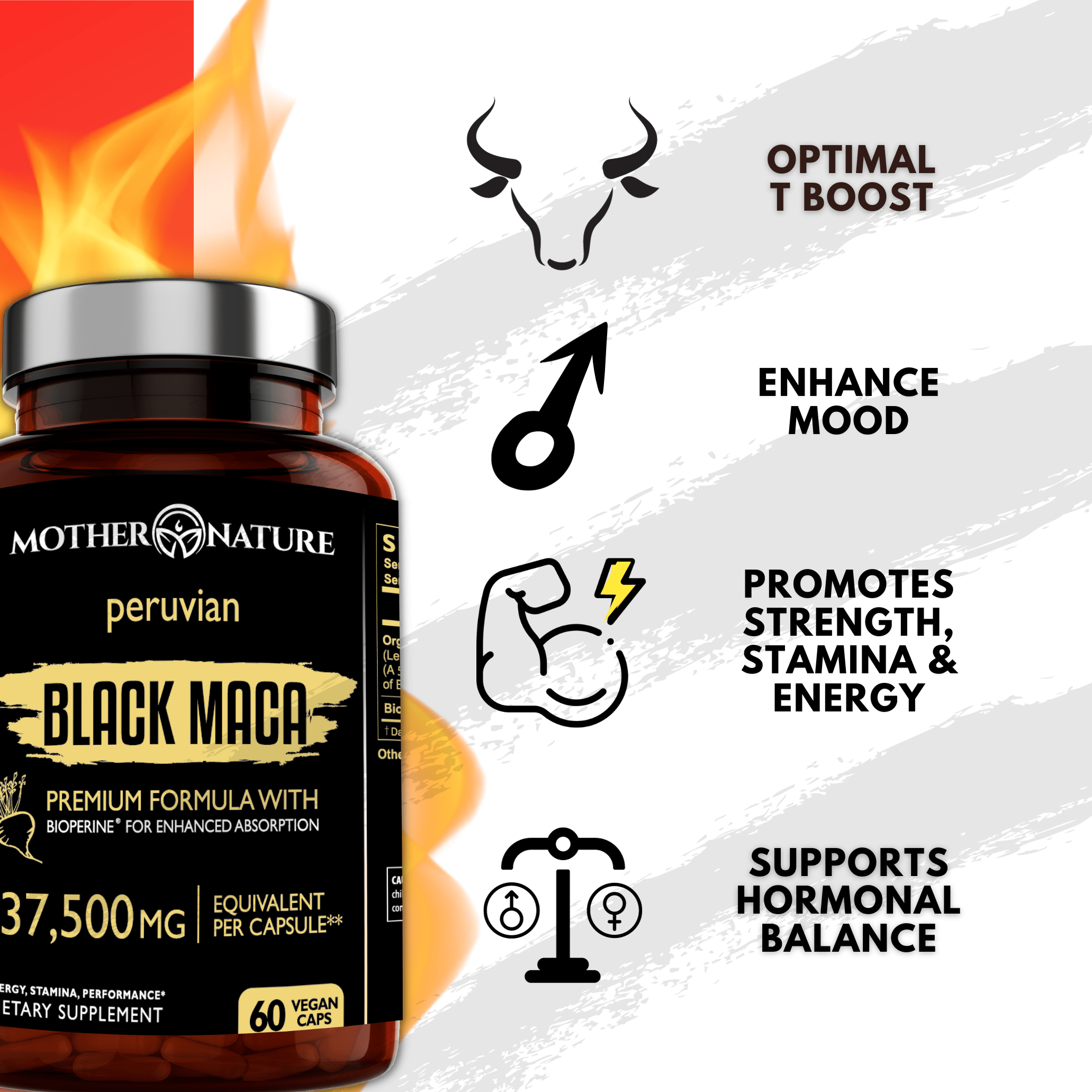 Powerful Maca Blend for Men by Mother Nature Organics