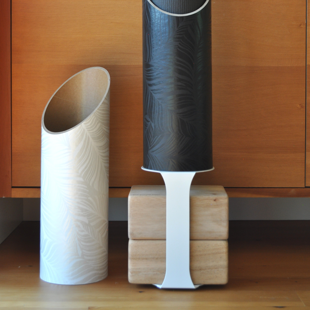 Yoga Block Floor Stand | White by Mache