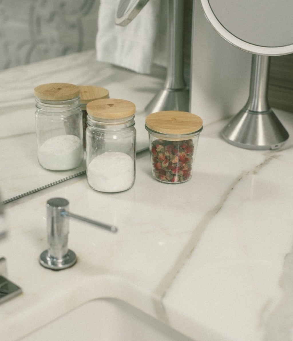 Solid Bamboo Mason Jar Lids