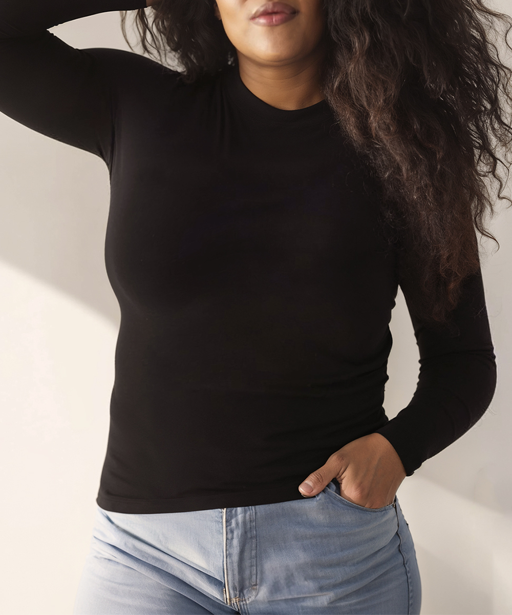 Everyday Elevated Crewneck Long Sleeve Brami by NOOD