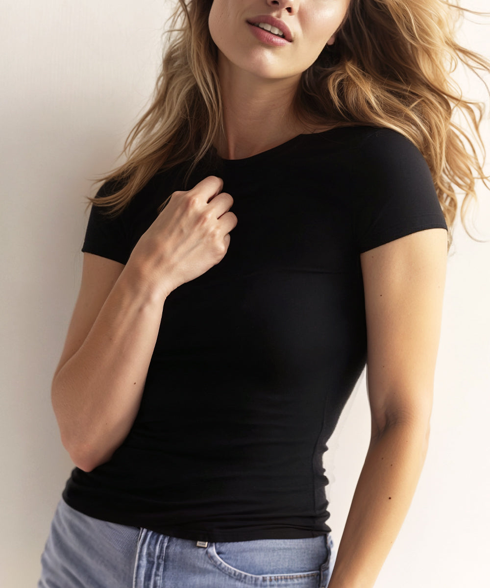 Everyday Elevated Crewneck Short Sleeve Brami by NOOD