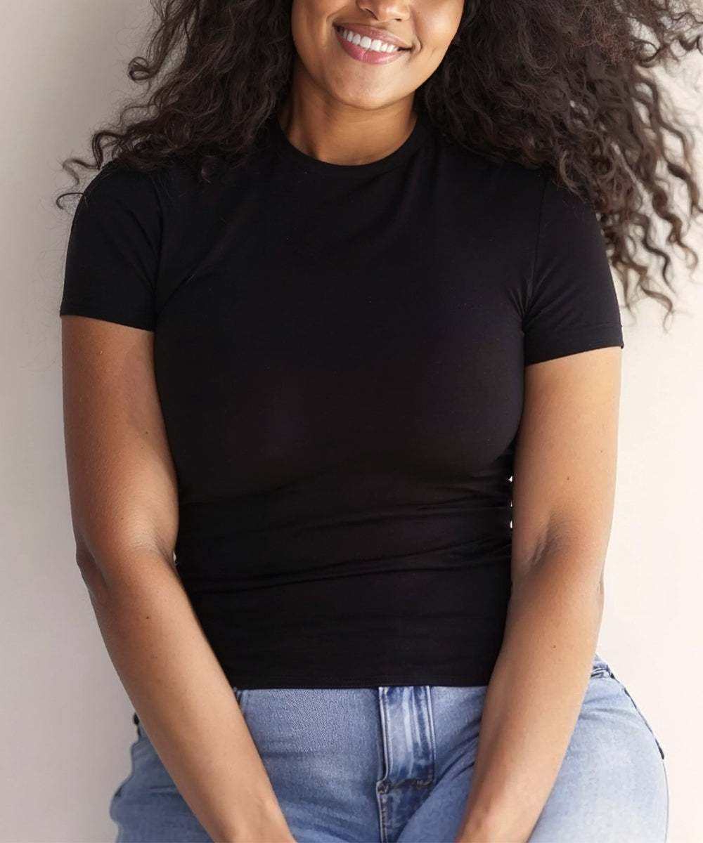 Everyday Elevated Crewneck Short Sleeve Brami by NOOD