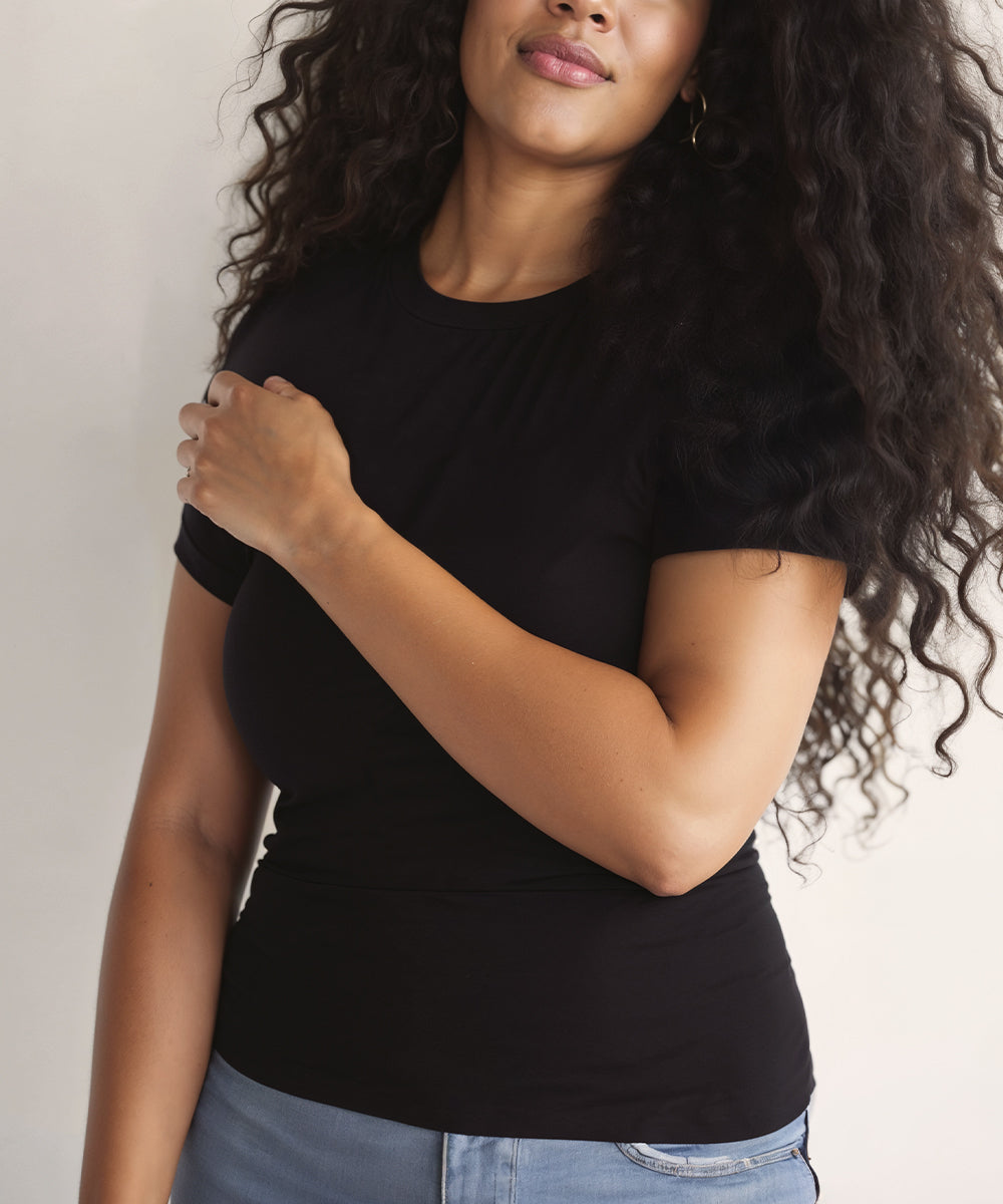 Everyday Elevated Crewneck Short Sleeve Brami by NOOD