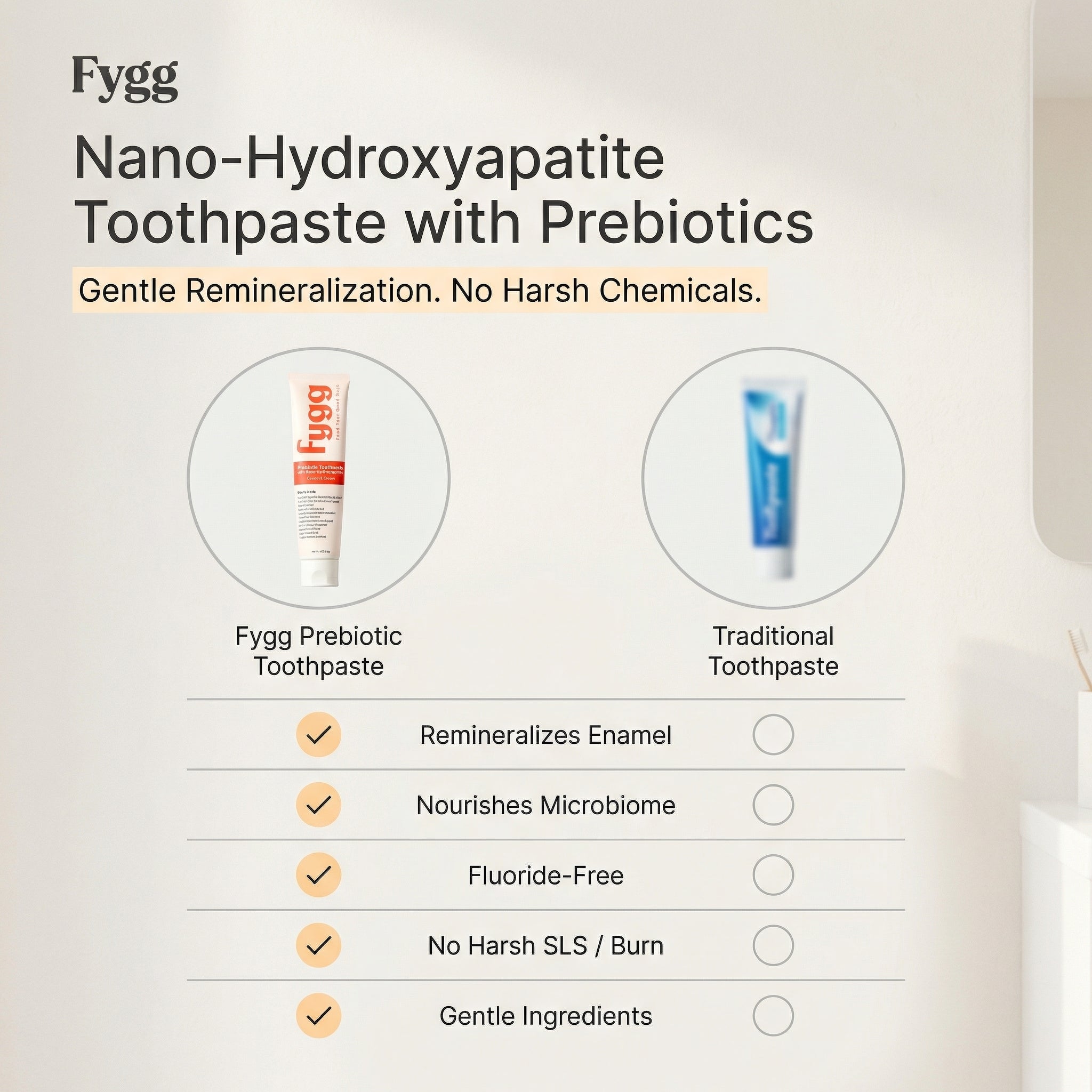 Nano-Hydroxyapatite Toothpaste with Prebiotics | Coconut Cream
