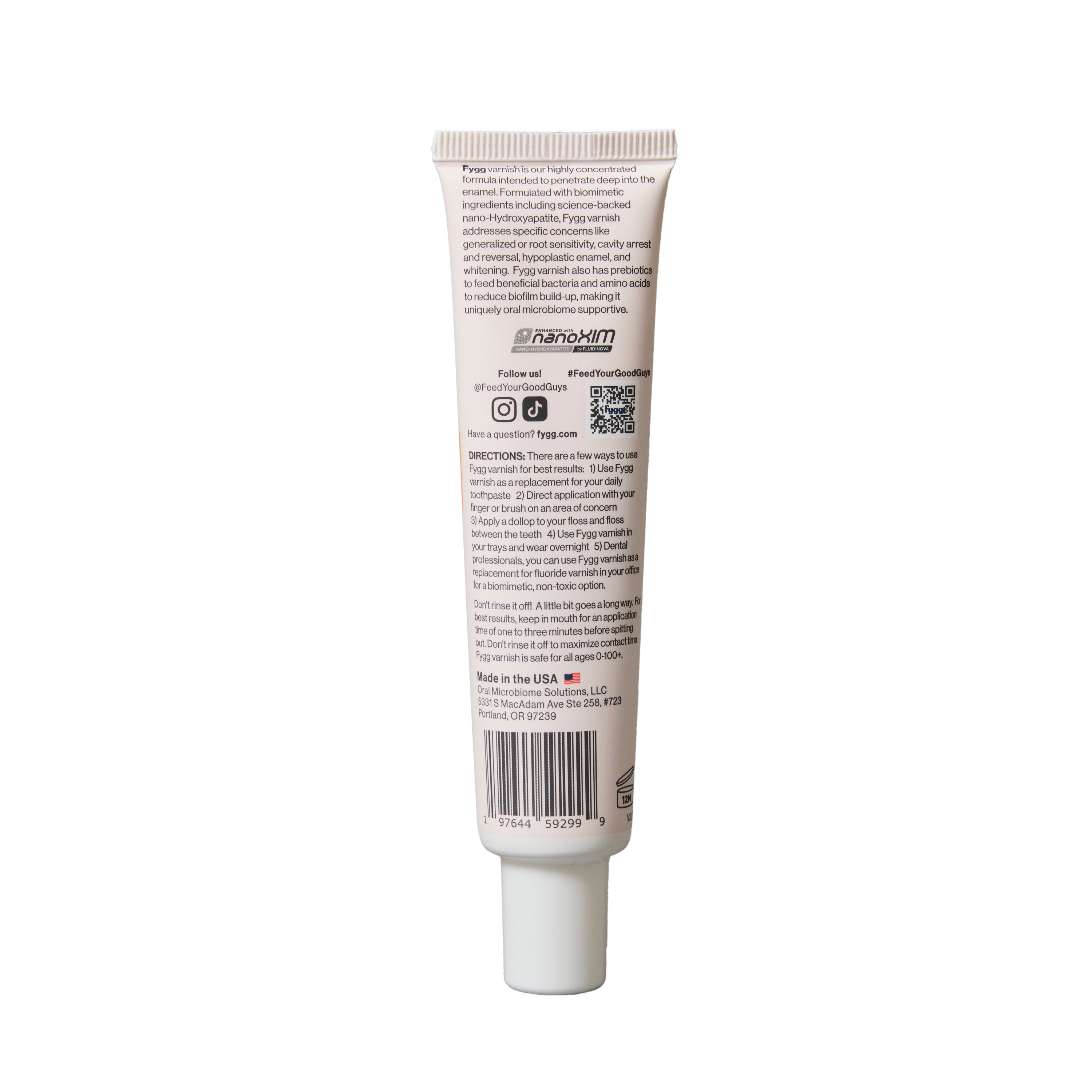 Vanilla Varnish Hydroxyapatite Varnish - Professional Strength