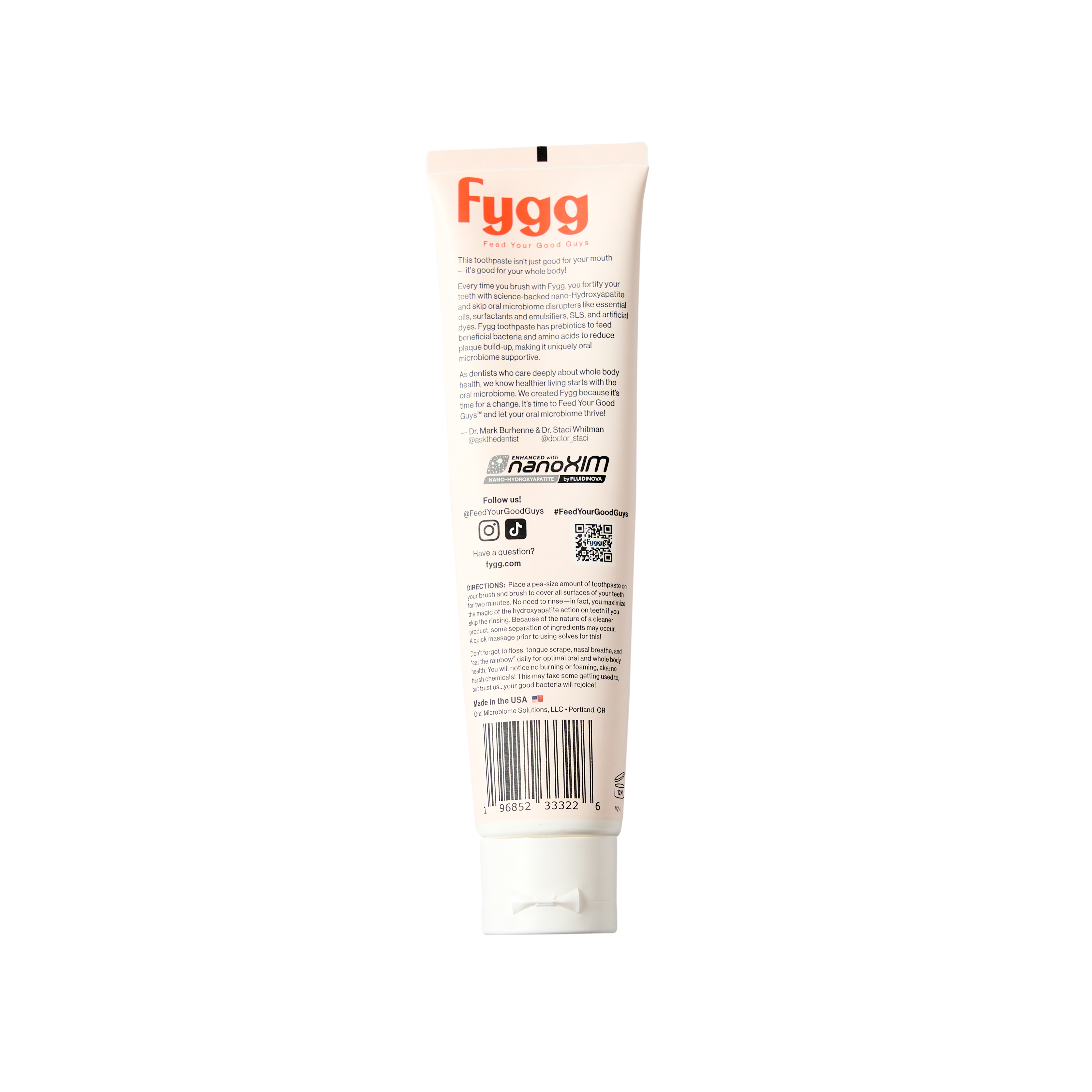 Nano-Hydroxyapatite Toothpaste with Prebiotics | Coconut Cream