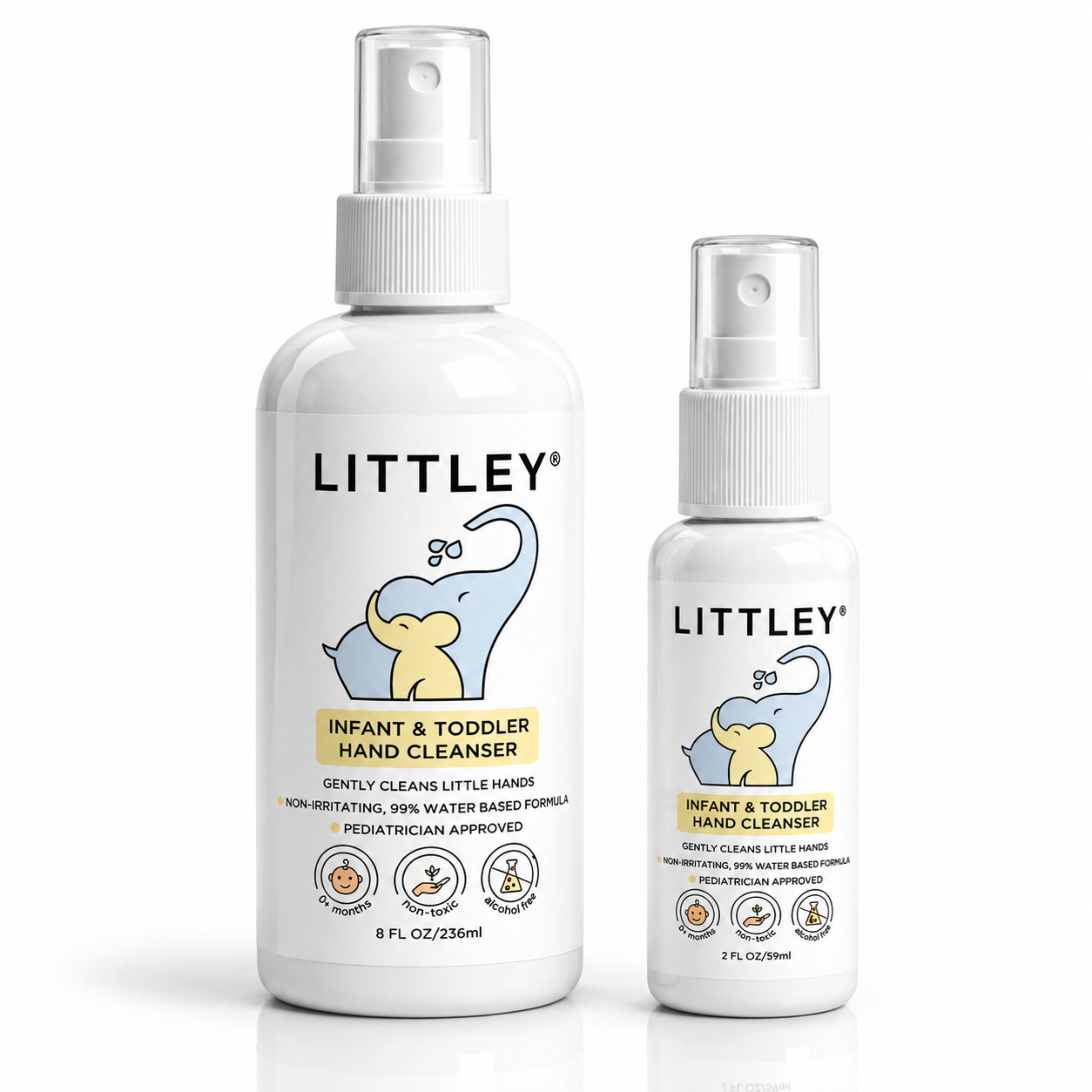 Littley Infant & Toddler Hand Cleanser | Gentle HOCl Hand Spray