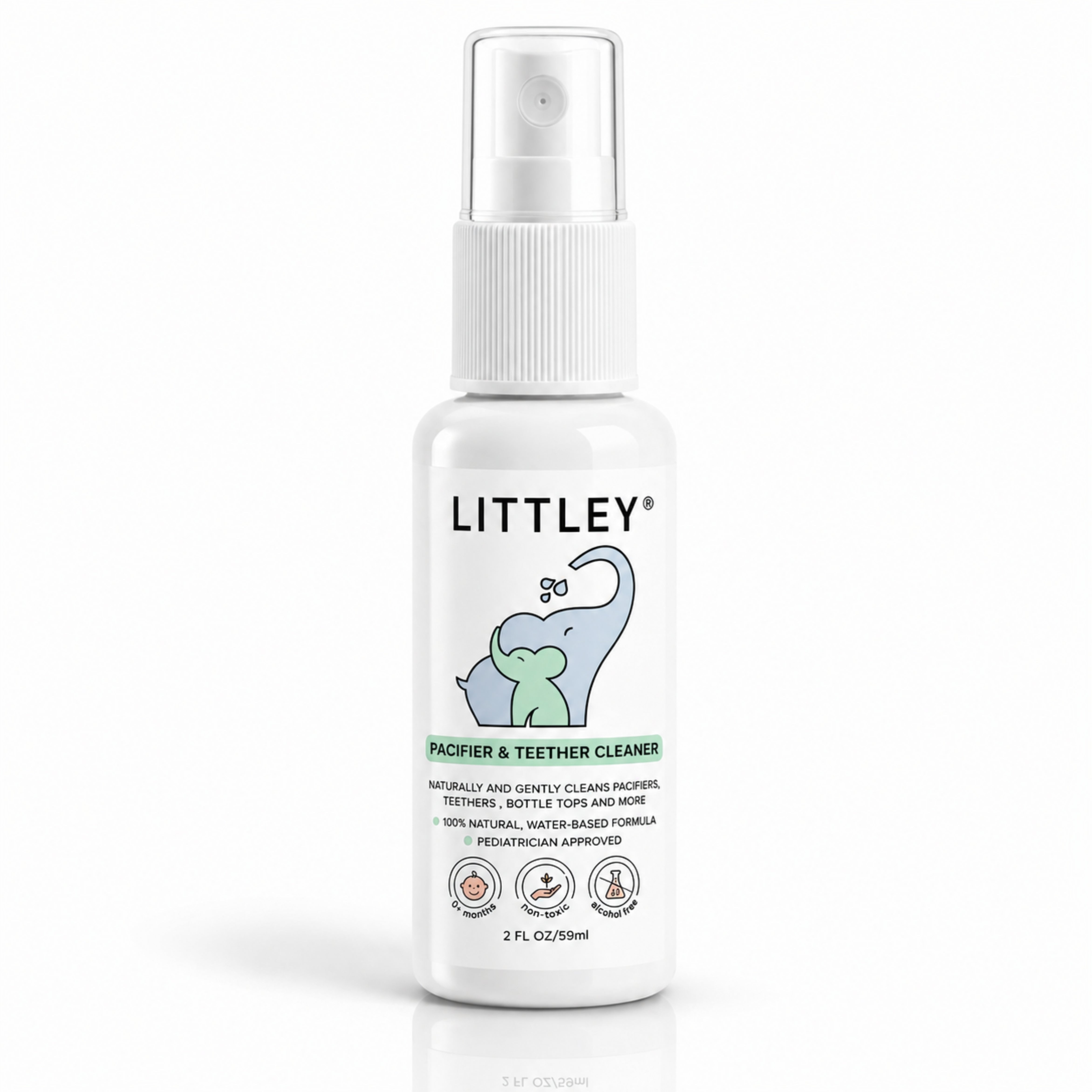 Littley Pacifier & Teether Cleaner | Gentle HOCl Baby Spray