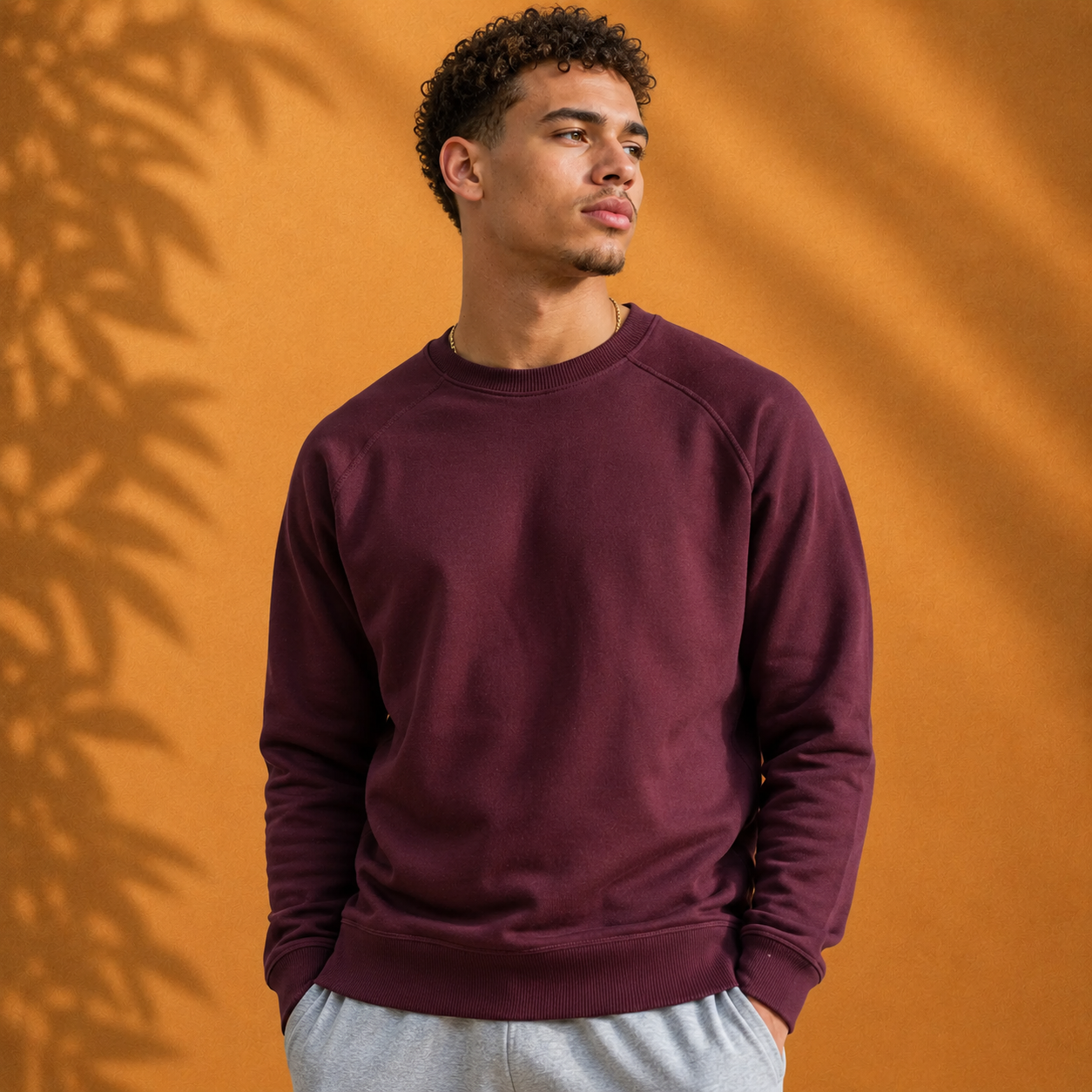 Organic Cotton Midweight Raglan Crewneck