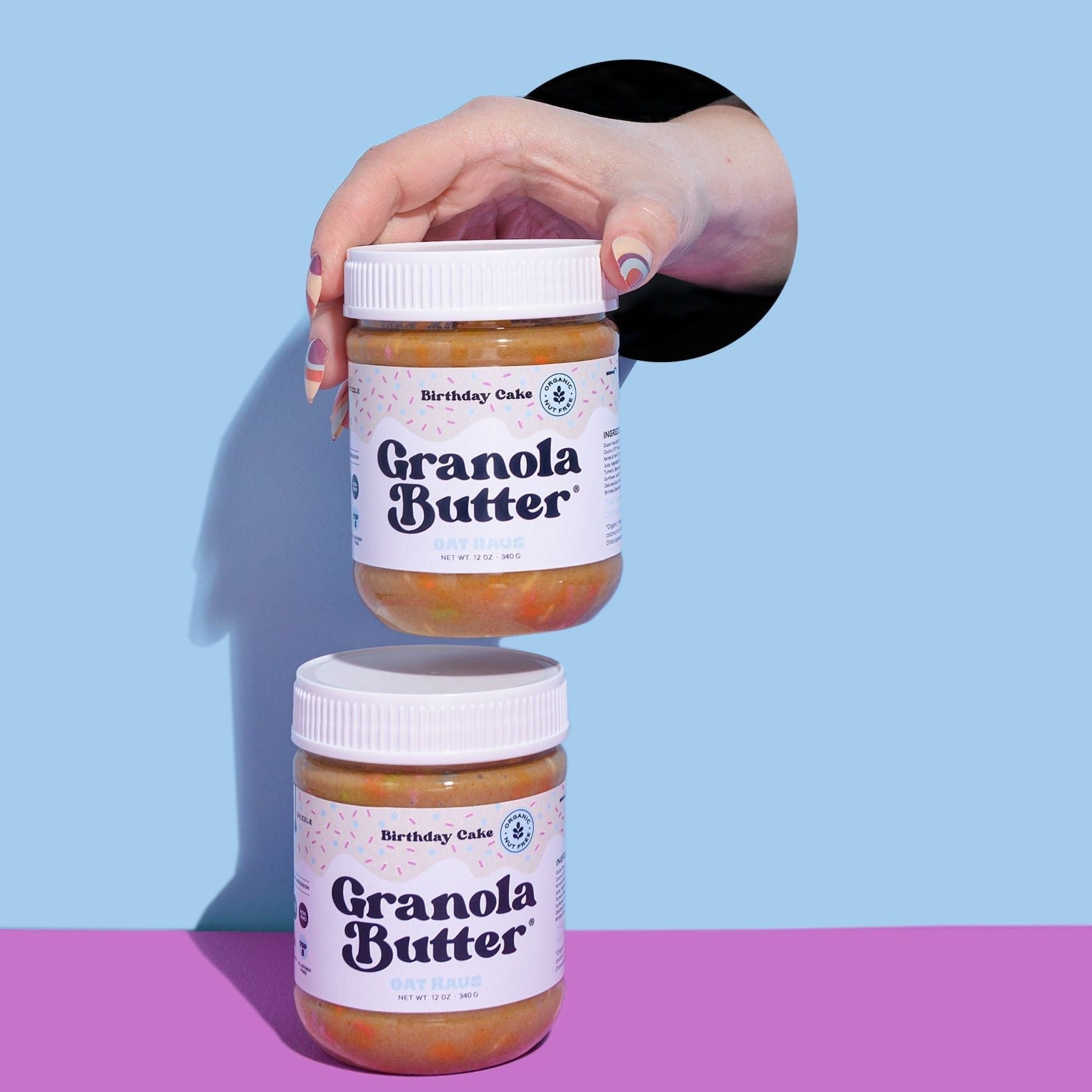 Birthday Cake Granola Butter by Oat Haus