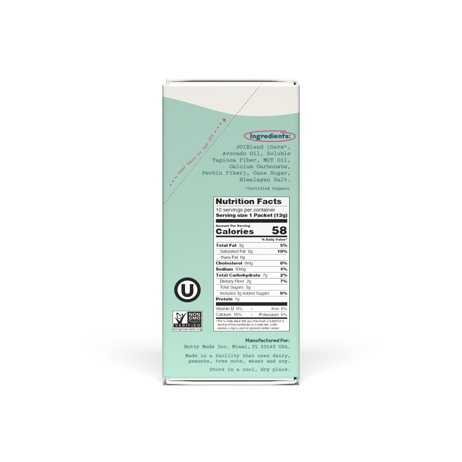Oat Milk Creamer, Original - Singles by JOI