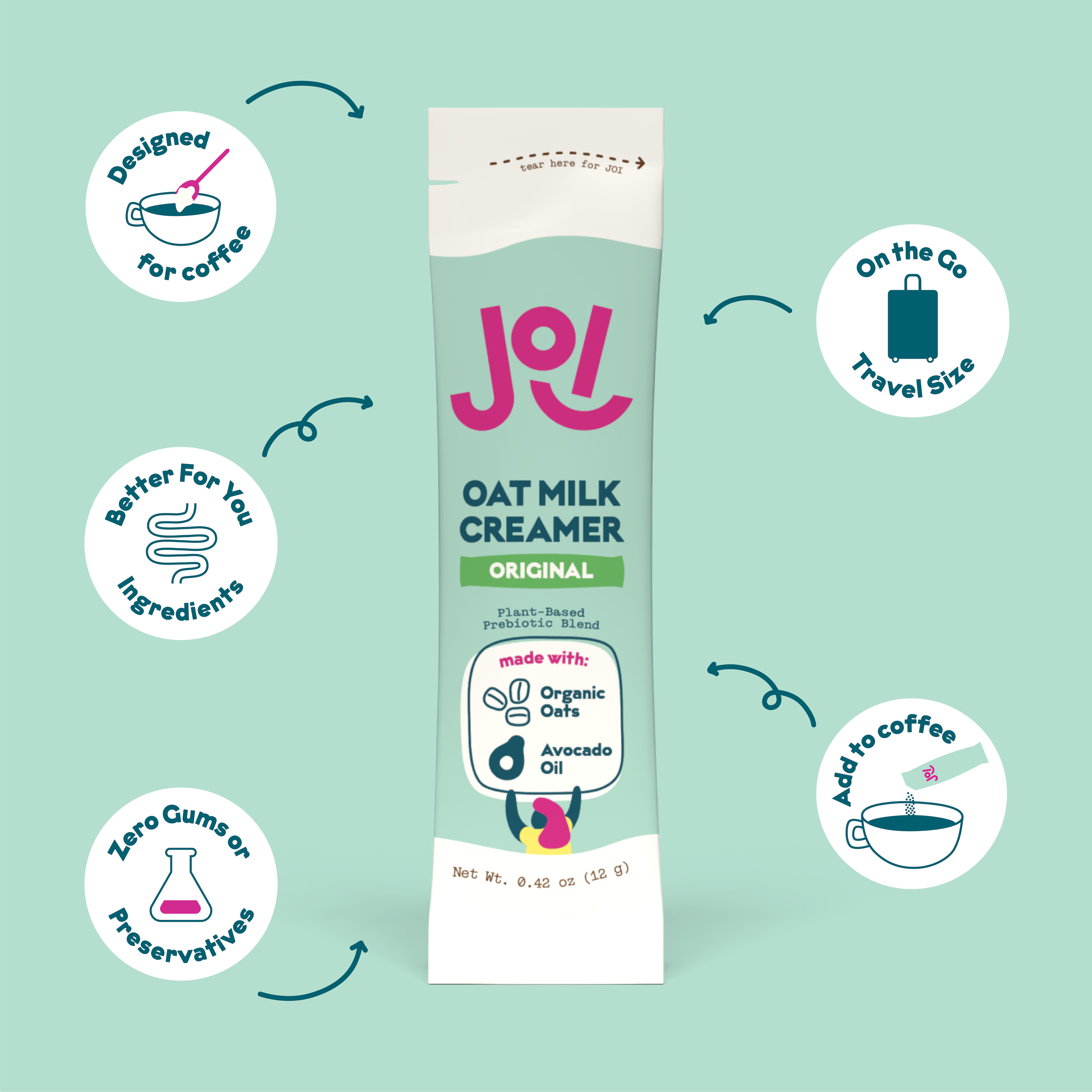 Oat Milk Creamer, Original - Singles by JOI
