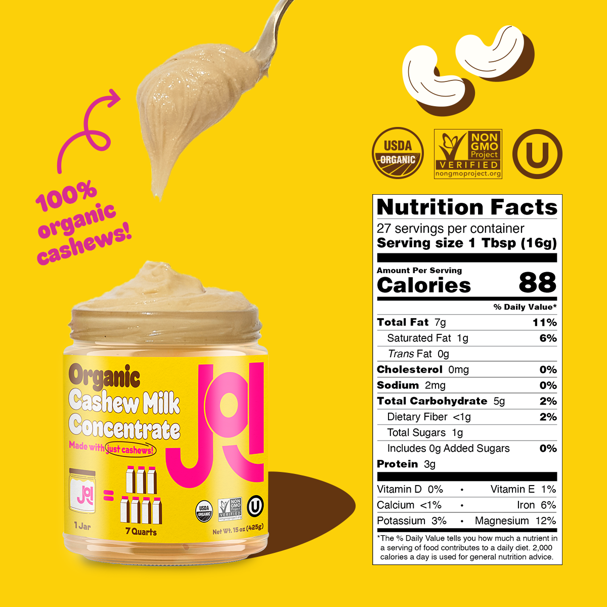 Organic Almond & Organic Cashew 2-Pack by JOI