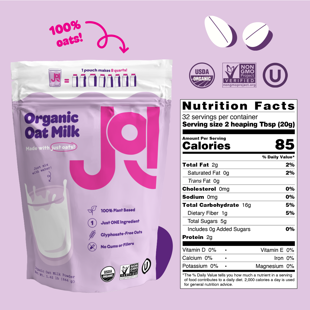 Organic Oat & Almond 2-Pack by JOI