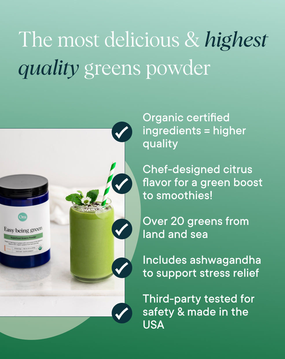 Organic Greens Powder