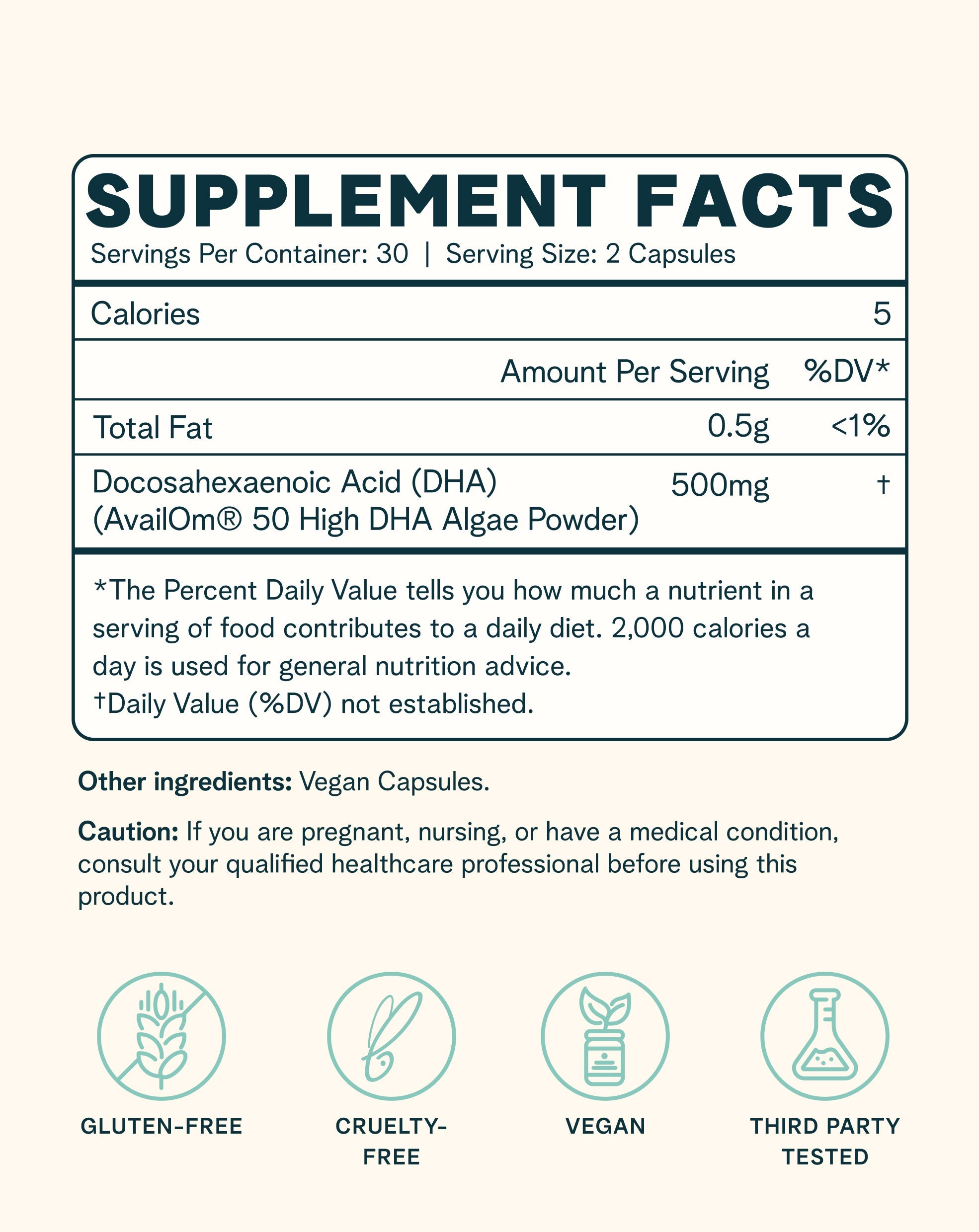 Plant-based DHA Omega-3