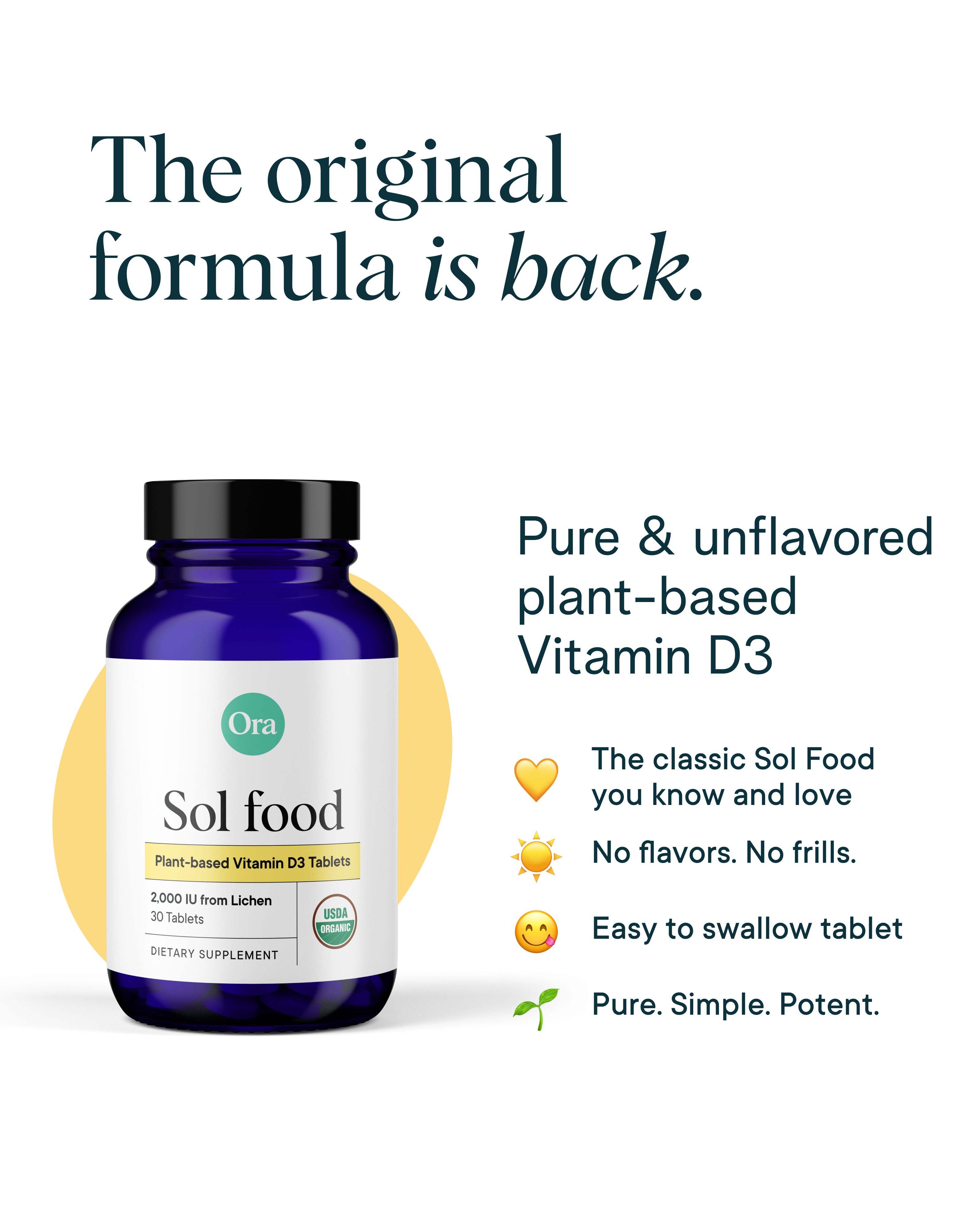 Plant-based Vitamin D Tablets